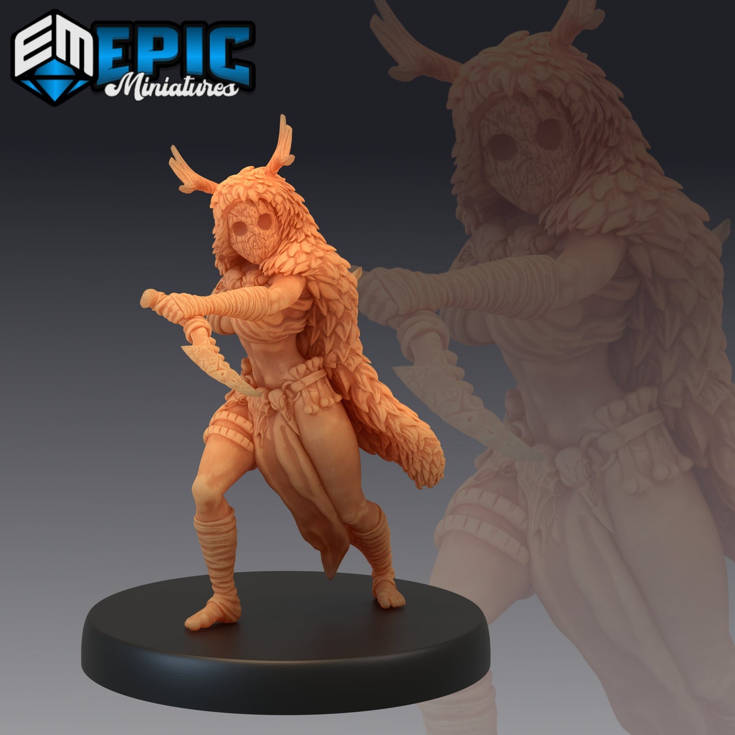 Wood Mask Tribe (3 Variants) - Epic Miniatures
