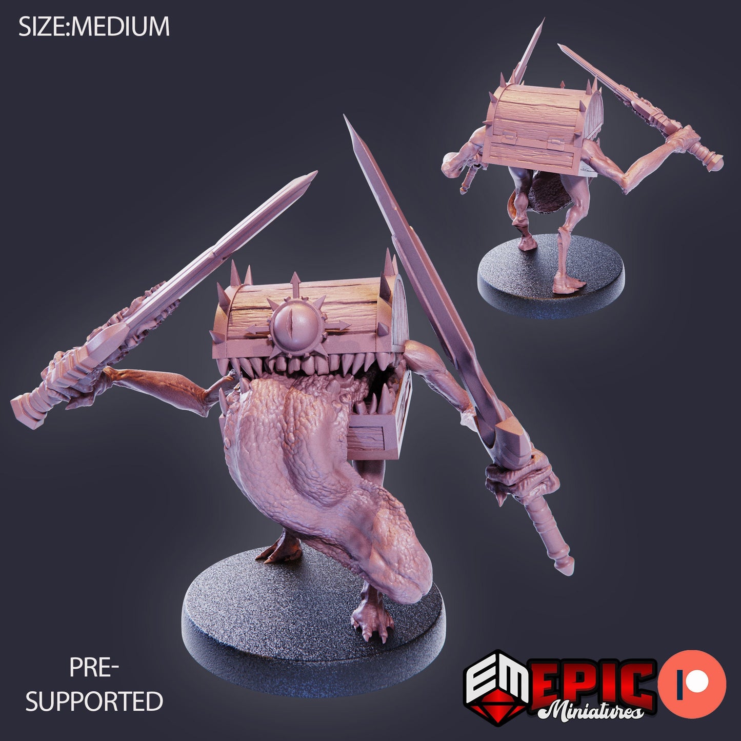 Chest Mimic (4 Variants Available) - Epic Miniatures