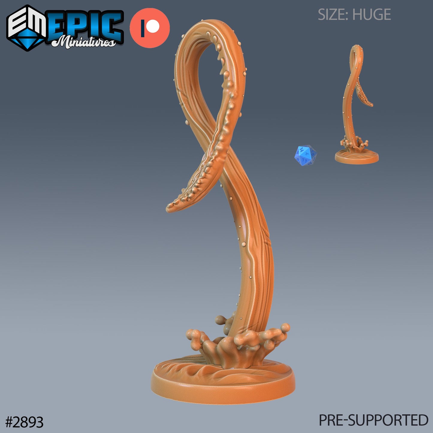 Giant Squid (5 Variants Available) - Epic Miniatures
