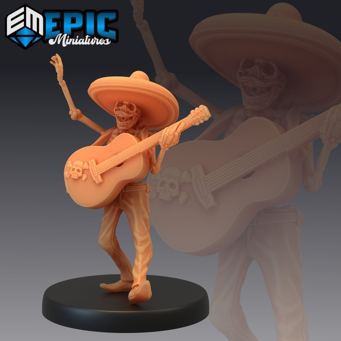 Skeleton Musician Set 1 (6 Variants) - Epic Miniatures