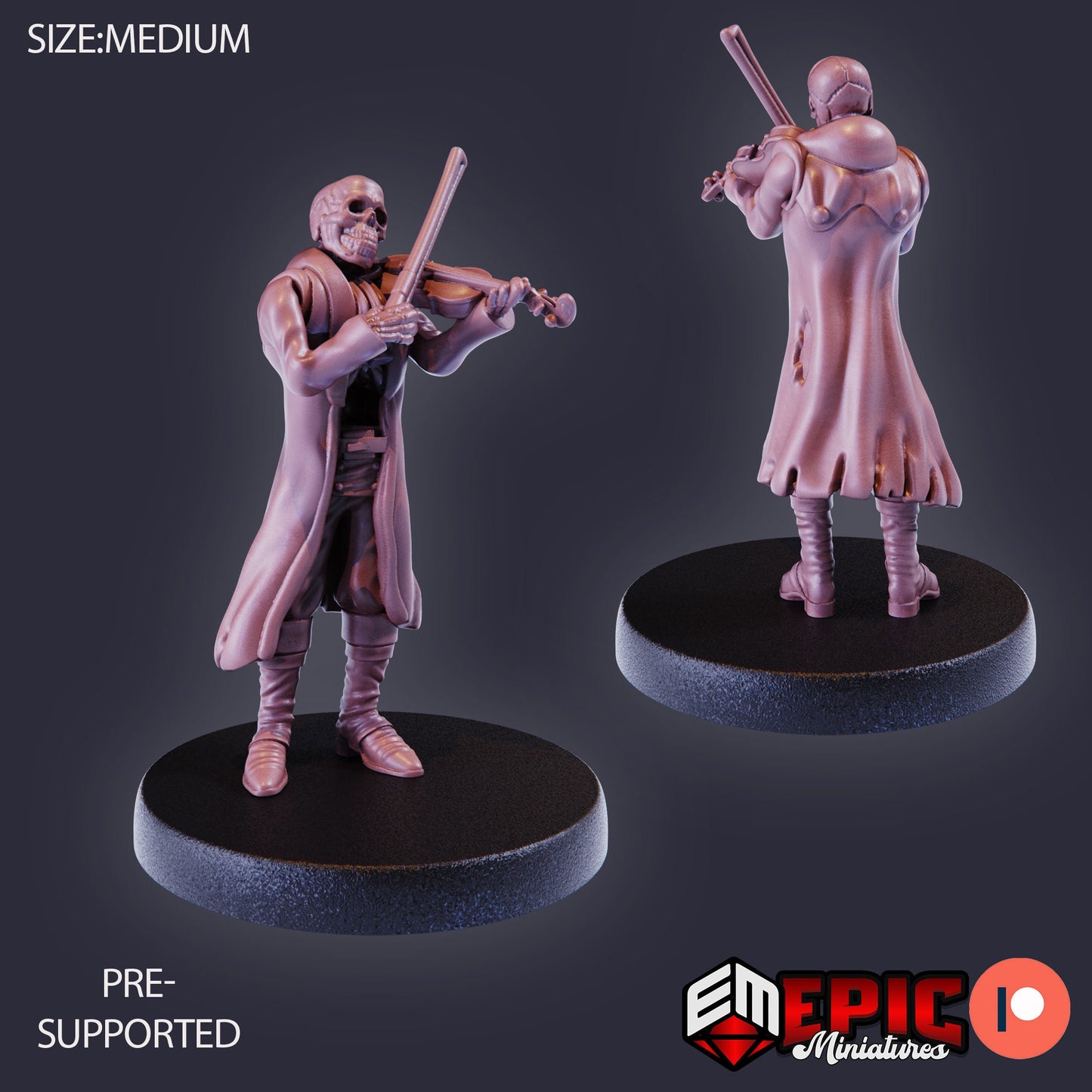 Skeleton Musician Set 1 (6 Variants) - Epic Miniatures
