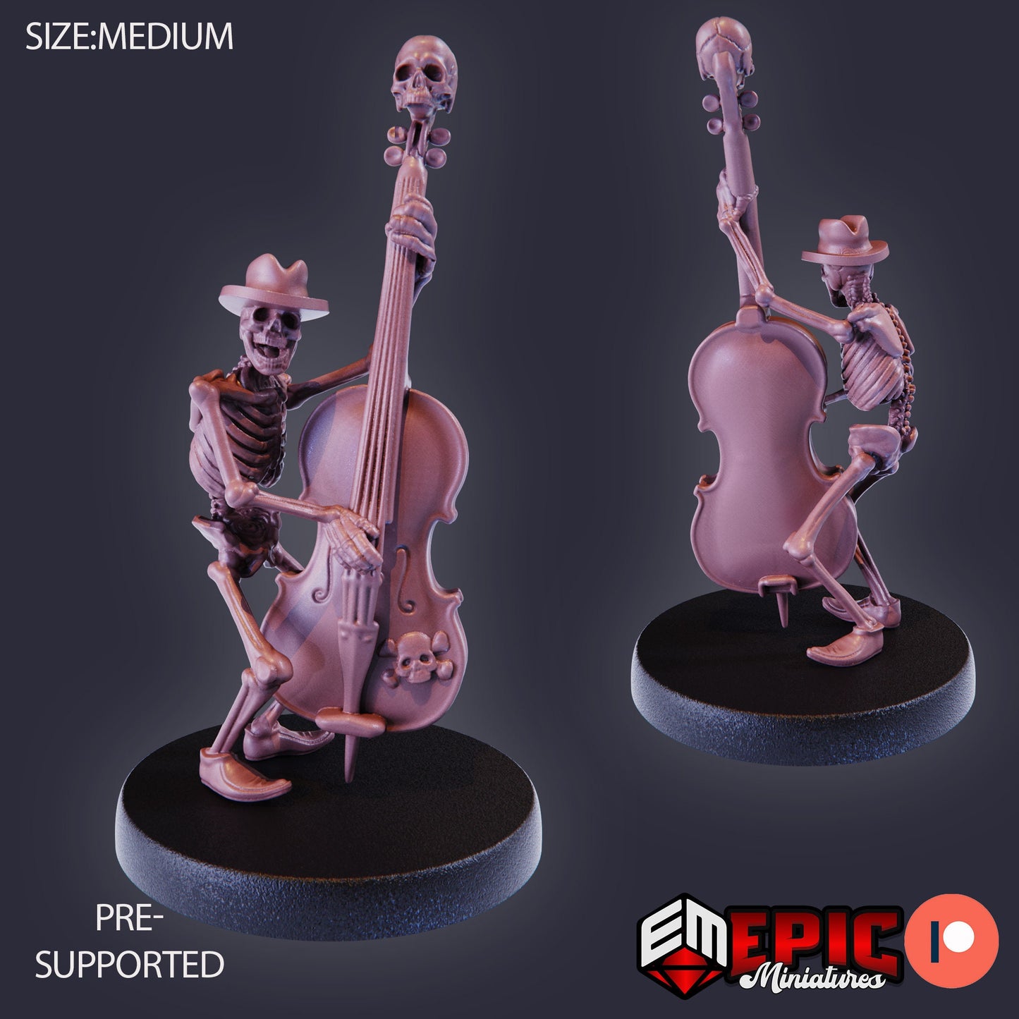 Skeleton Musician Set 1 (6 Variants) - Epic Miniatures