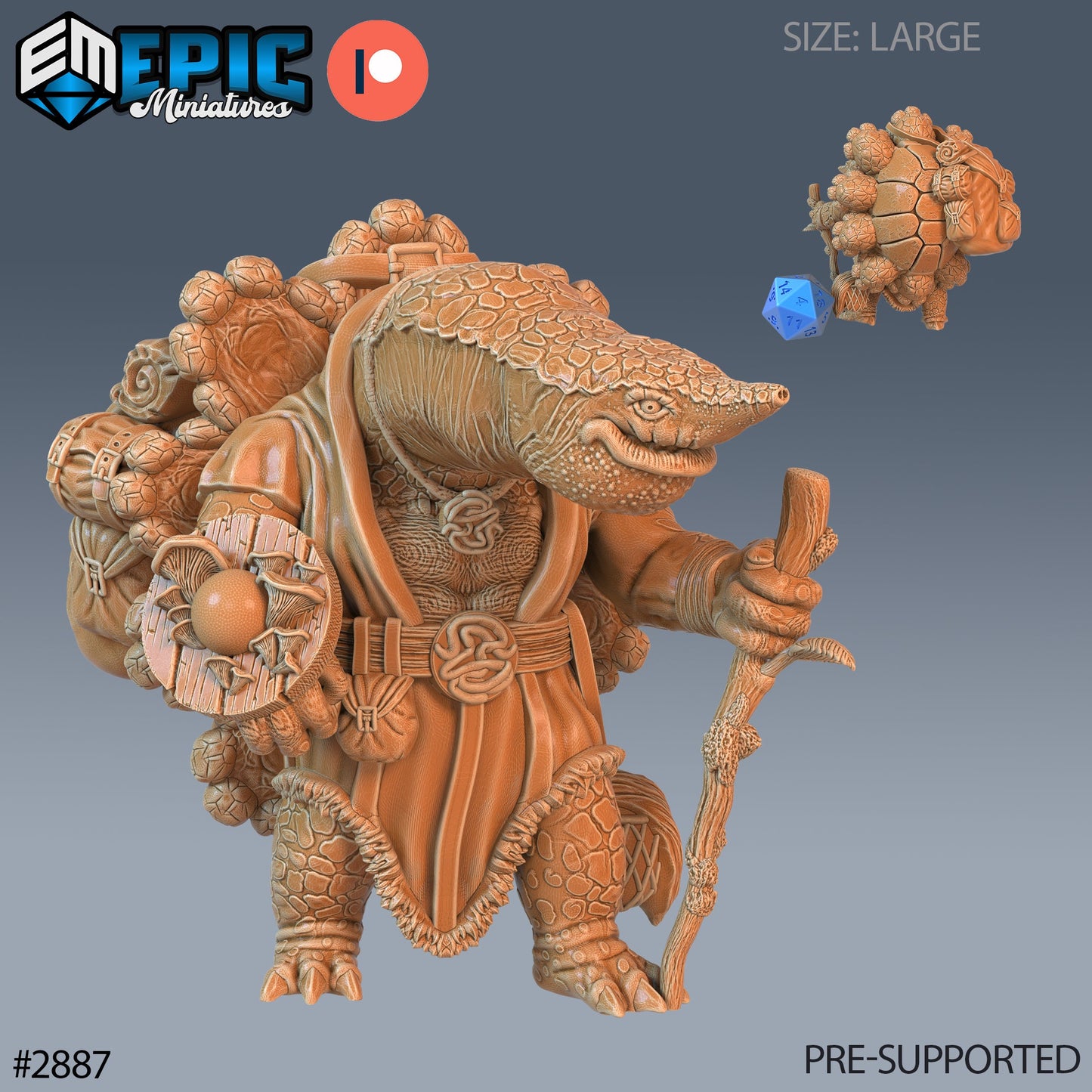 Island Turtle Folk (3 Variants Available) - Epic Miniatures