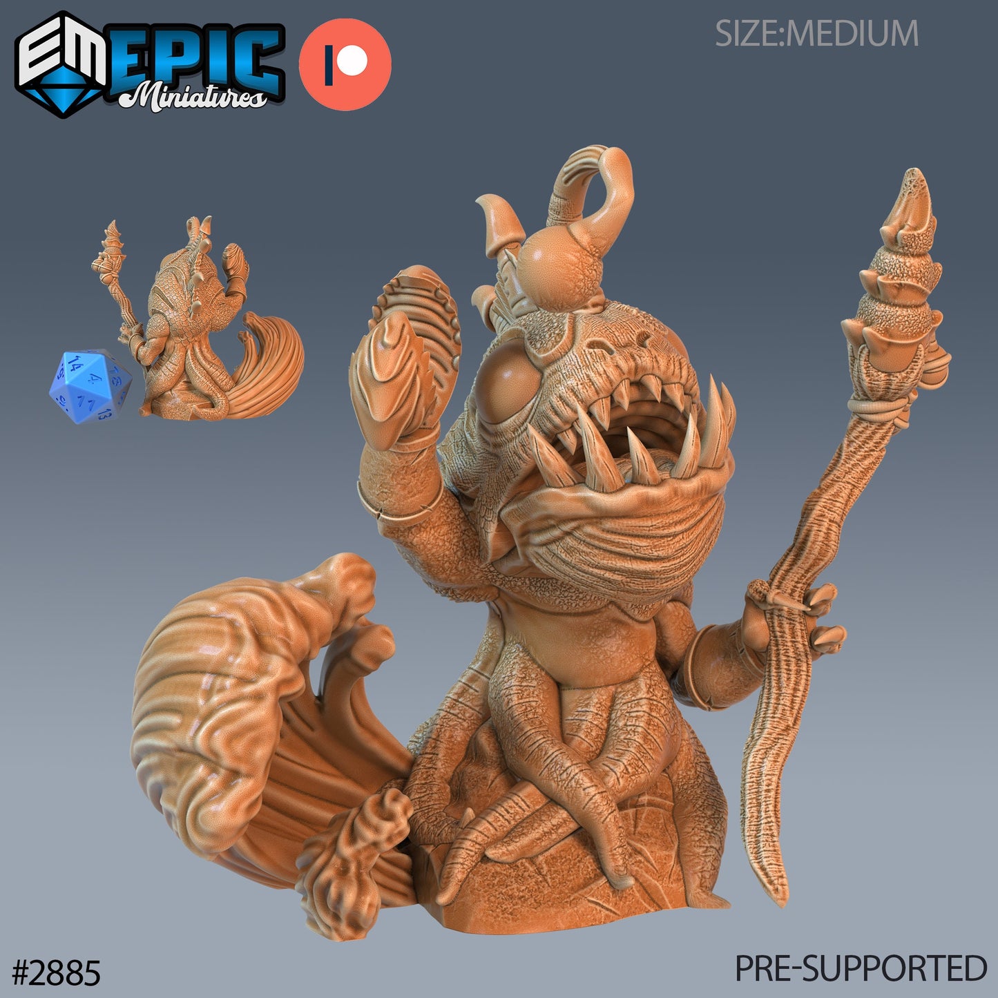 Angler Fish Folk (3 Variants Available) - Epic Miniatures