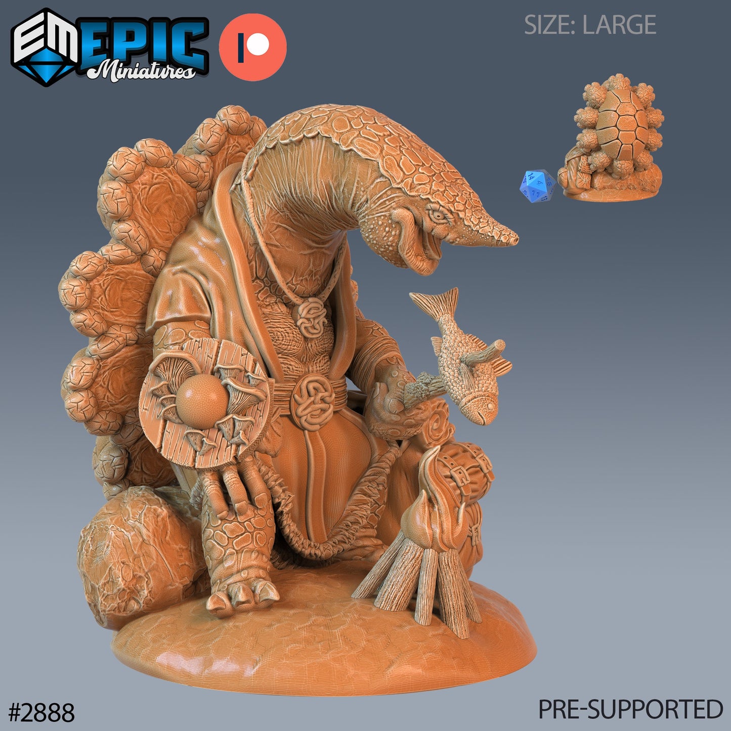 Island Turtle Folk (3 Variants Available) - Epic Miniatures