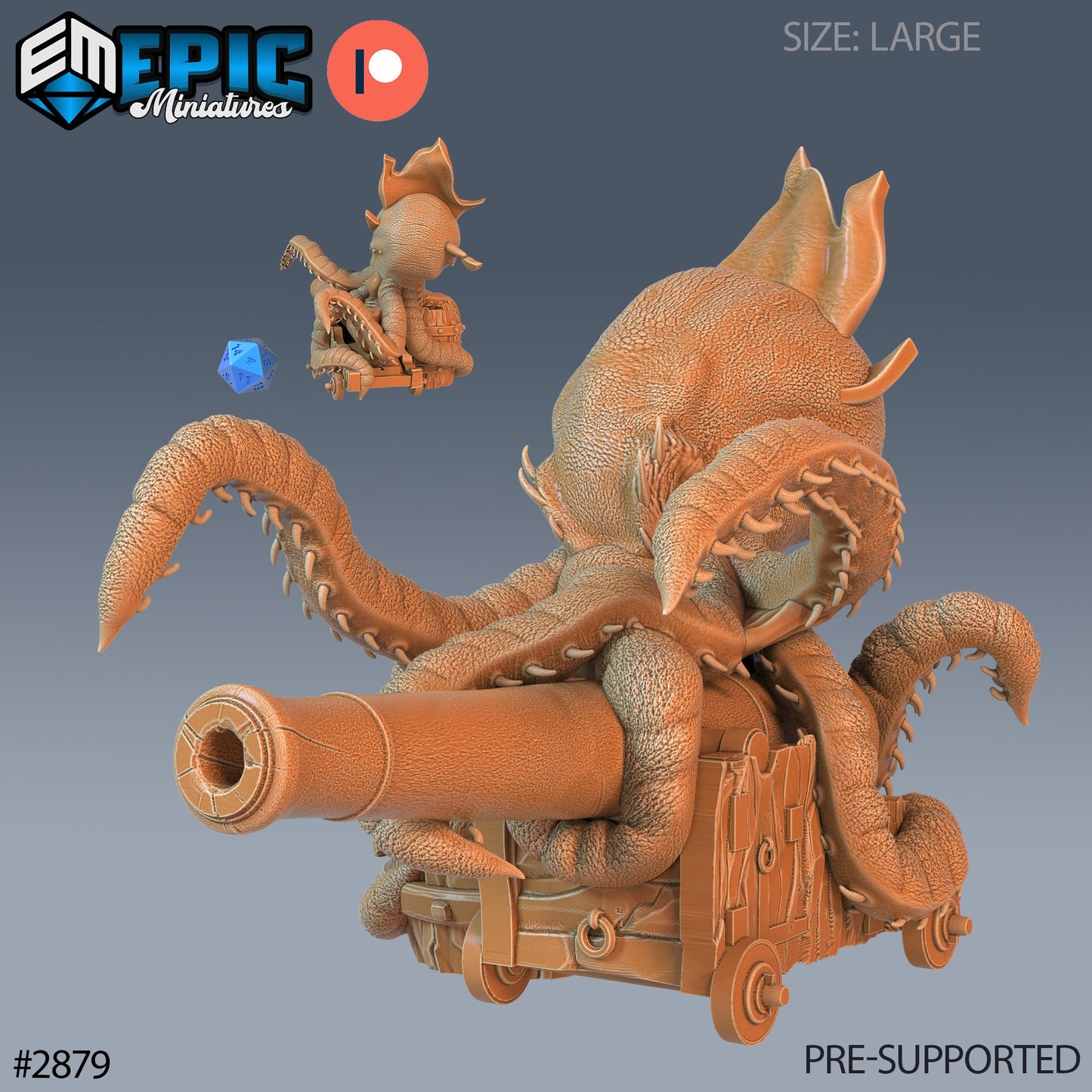 Killer Octopus (3 Variants Available) - Epic Miniatures