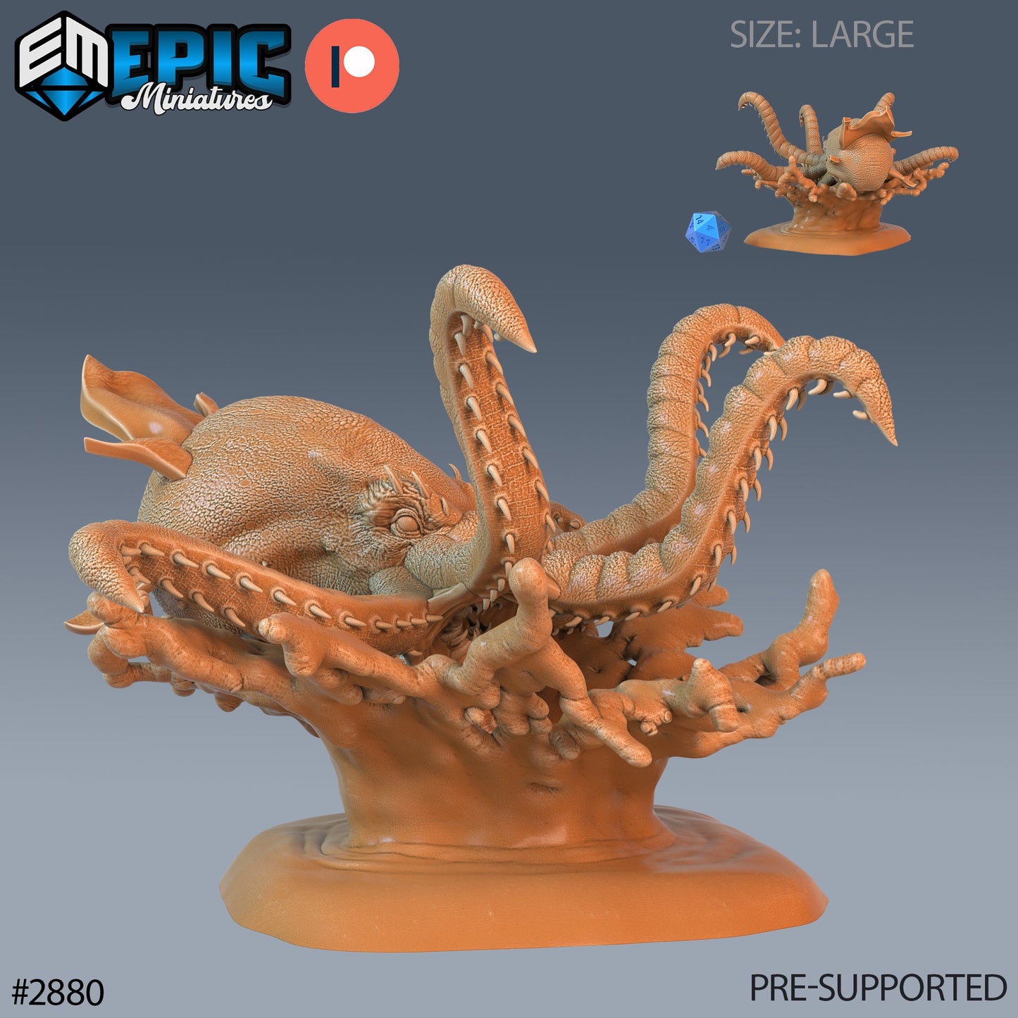 Killer Octopus (3 Variants Available) - Epic Miniatures