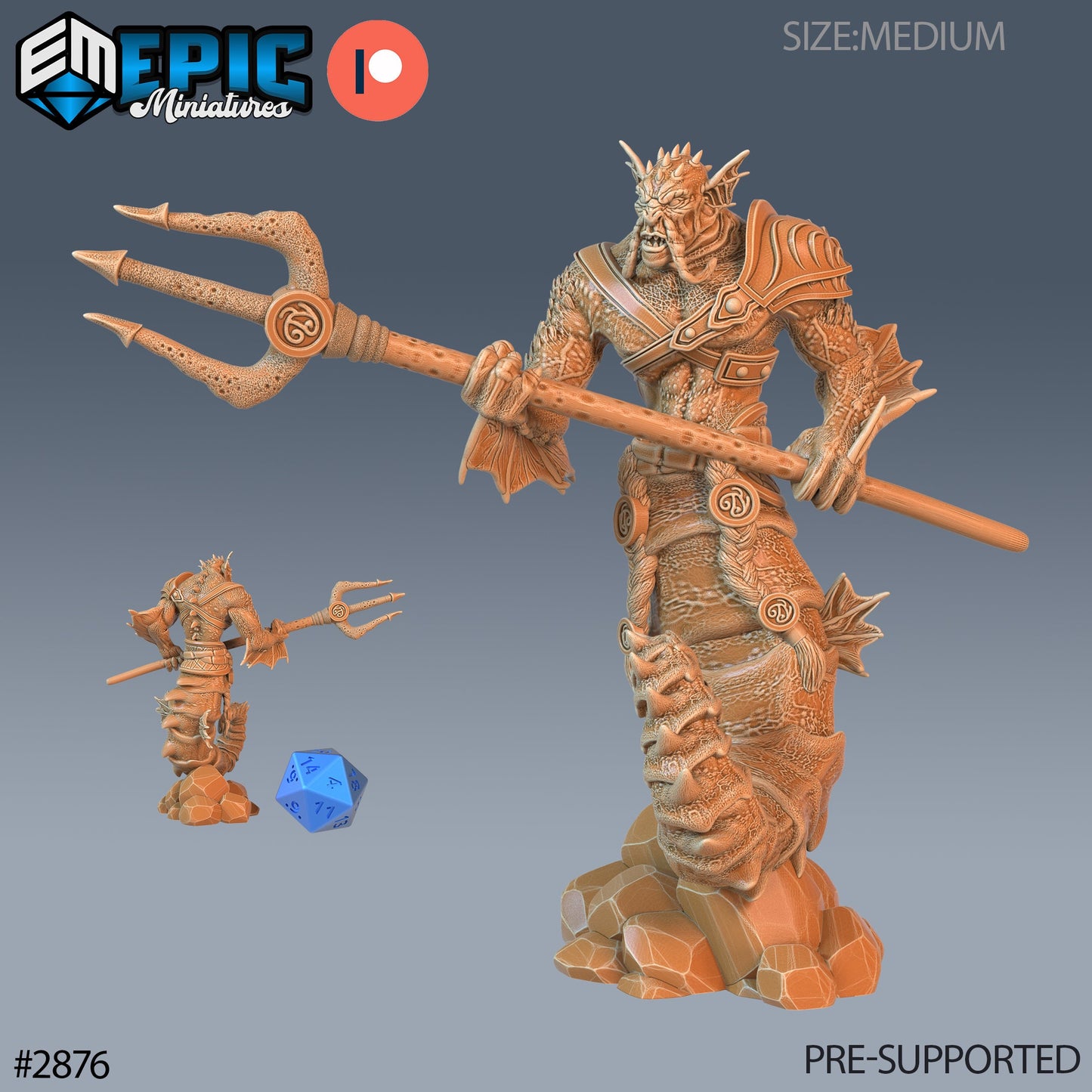 Seahorse Mermen (3 Variants Available) - Epic Miniatures