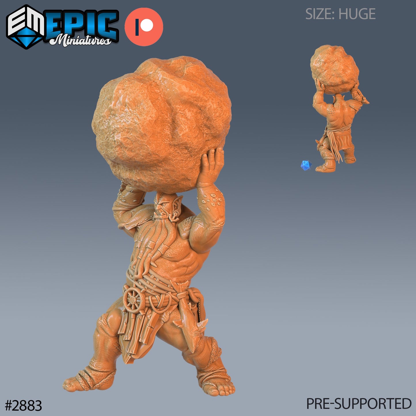 Sea Giant (3 Variants Available) - Epic Miniatures