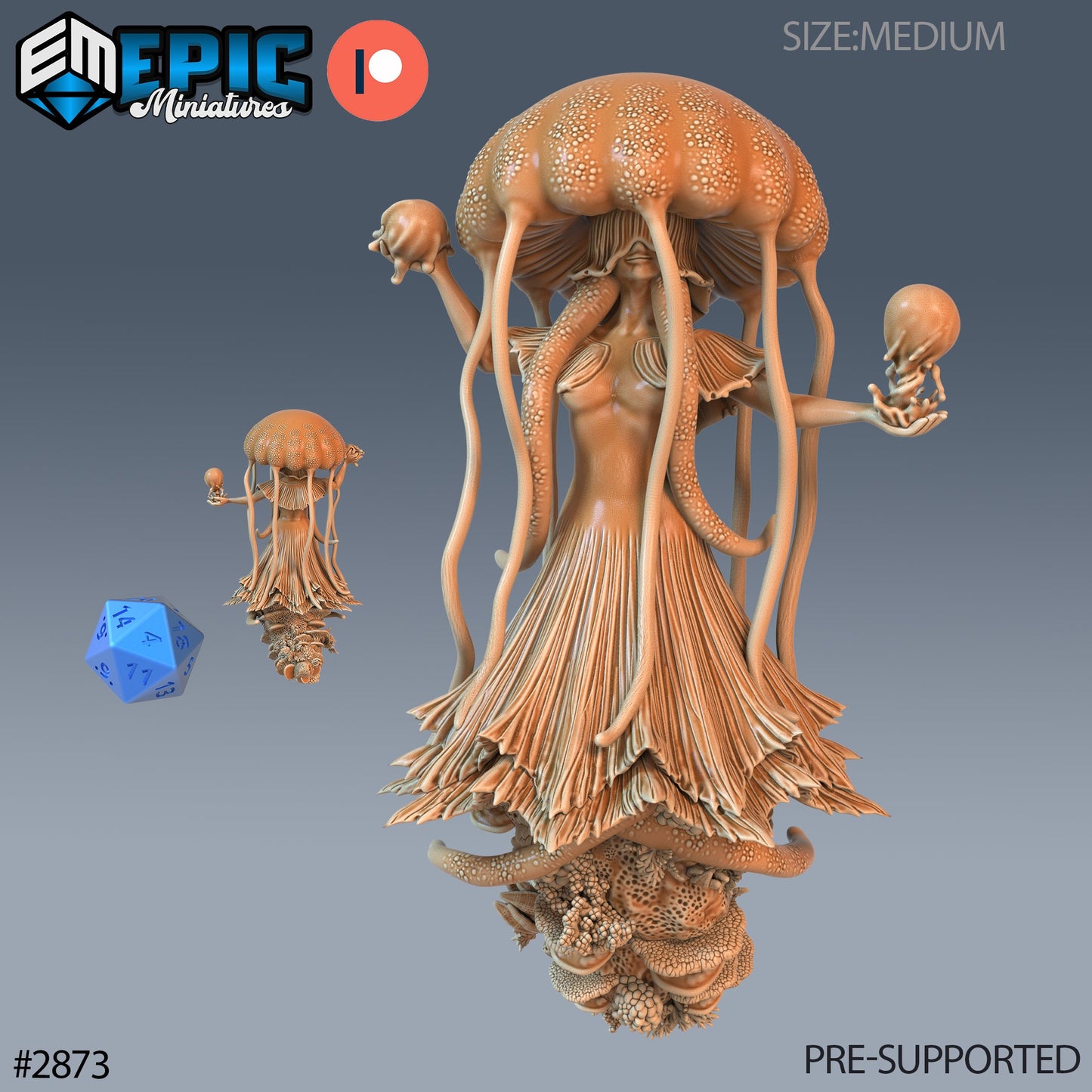 Jellyfish Mermaid (3 Variants Available) - Epic Miniatures