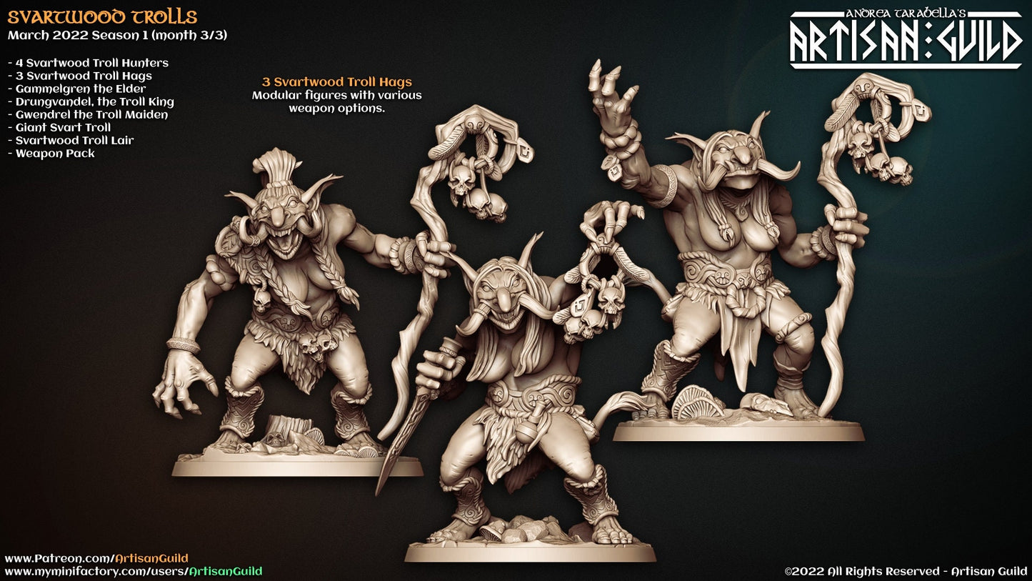 Swartwood Troll Hags (3 Variants Available) - Artisan Guild