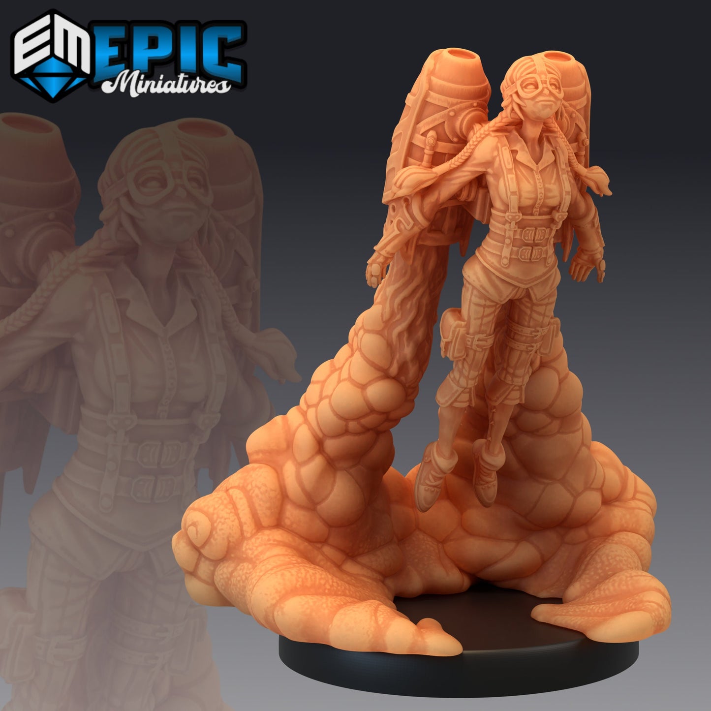 Jetpack Girl Susi (3 Variants Available) - Epic Miniatures