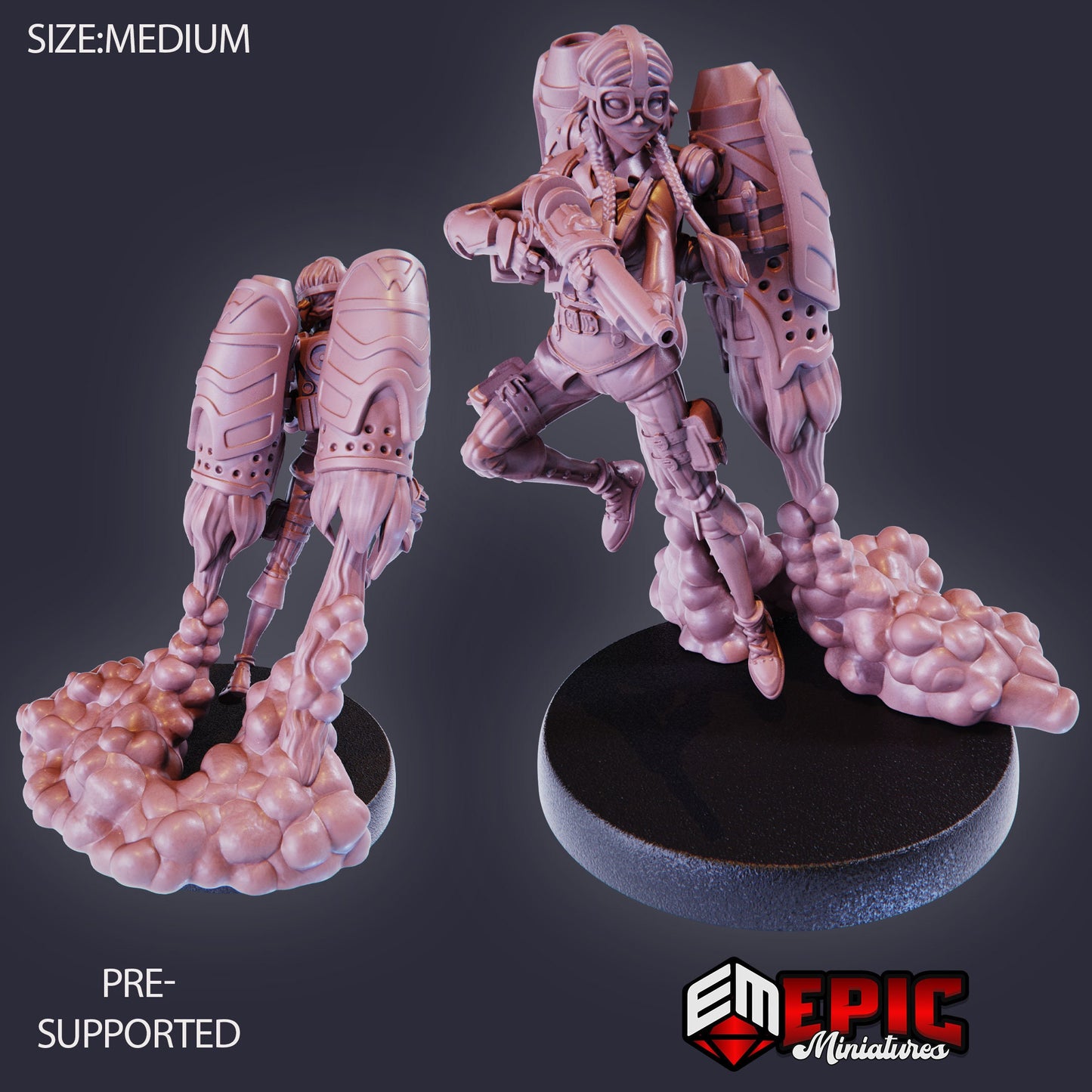 Jetpack Girl Susi (3 Variants Available) - Epic Miniatures