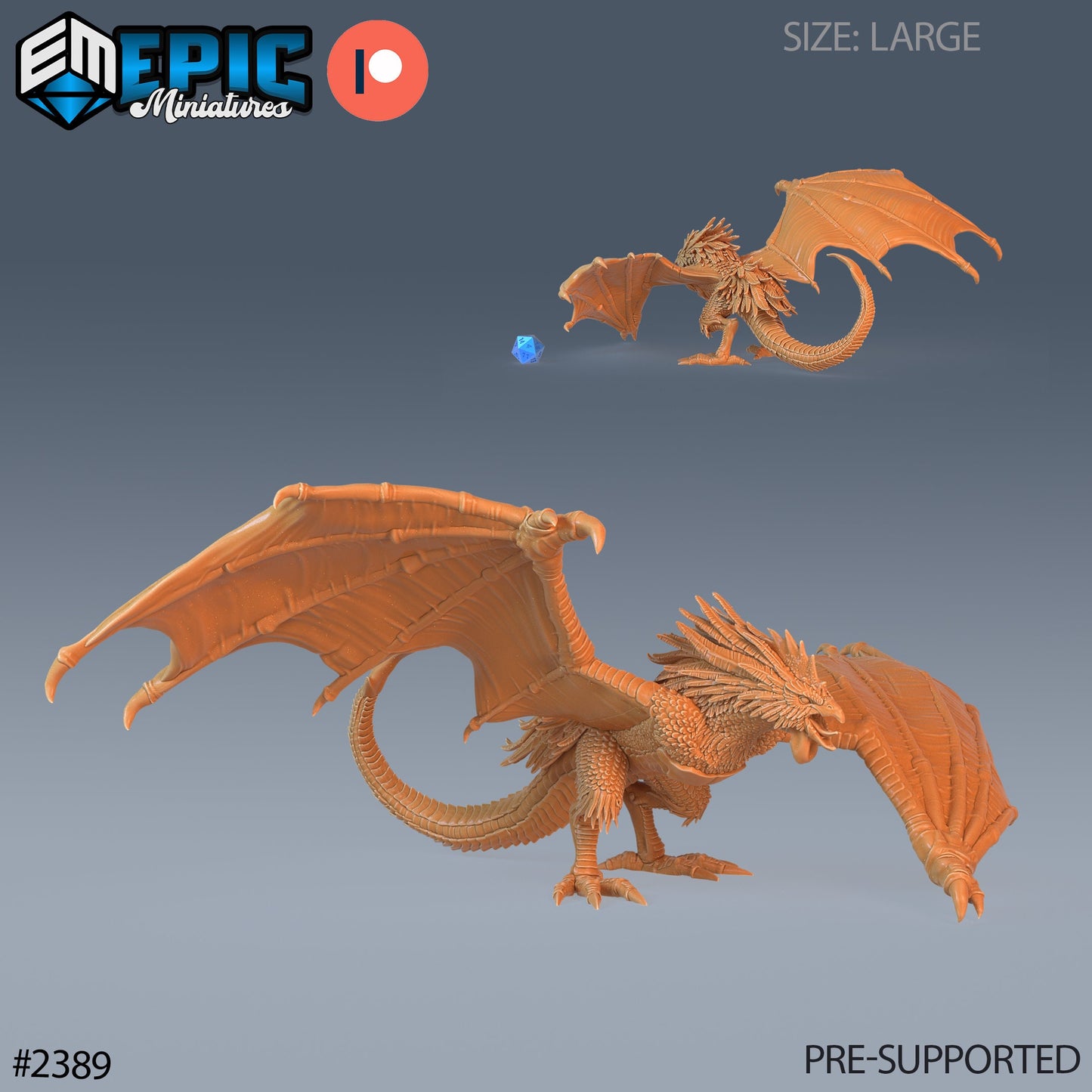 Classic Cockatrice (5 Variants Available) - Epic Miniatures