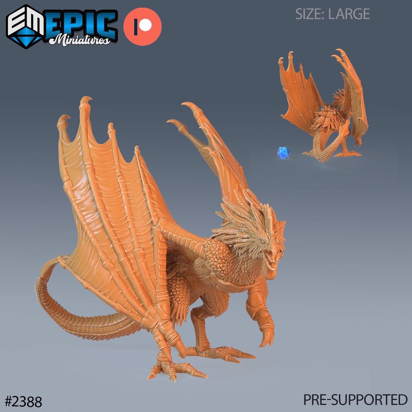 Classic Cockatrice (5 Variants Available) - Epic Miniatures