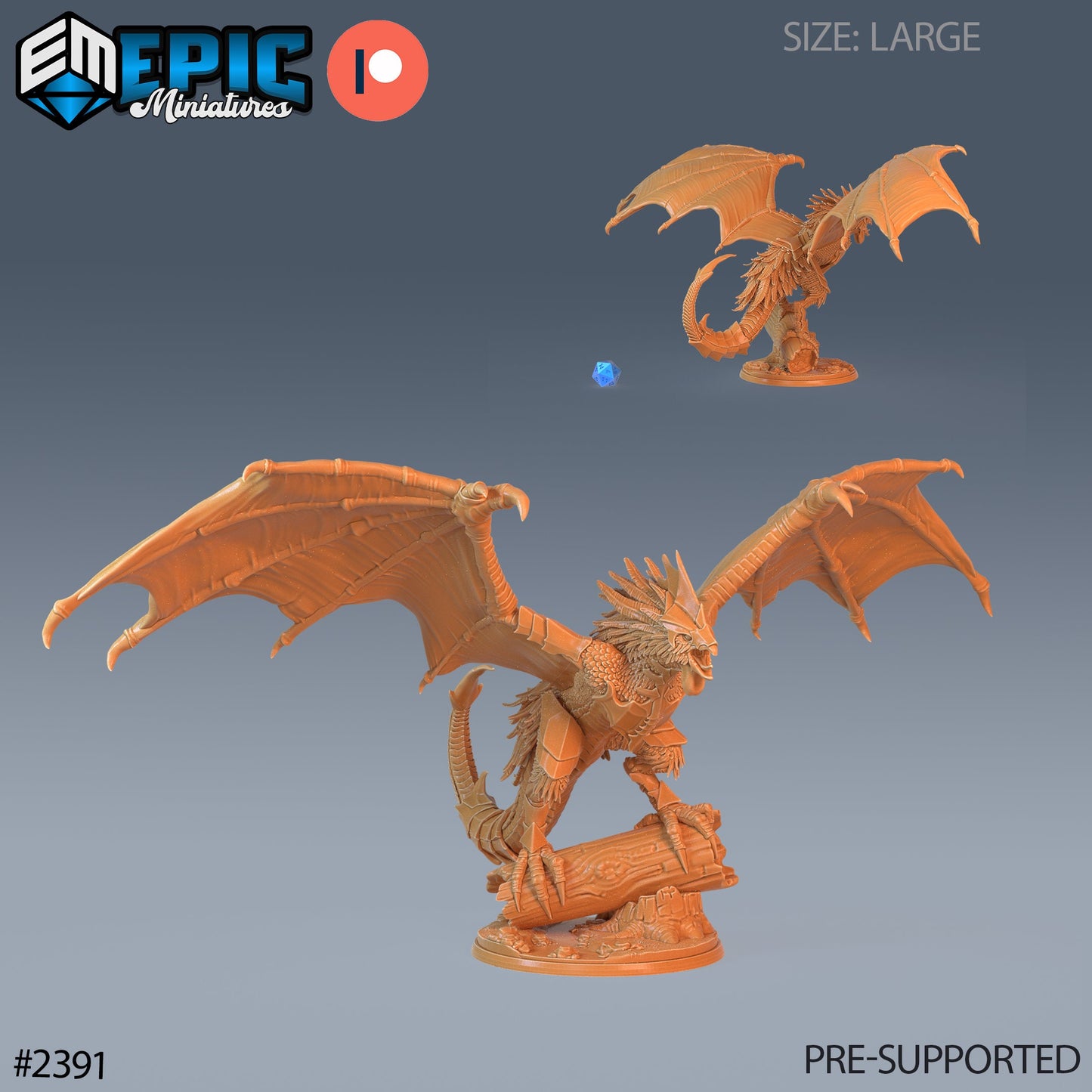 Classic Cockatrice (5 Variants Available) - Epic Miniatures