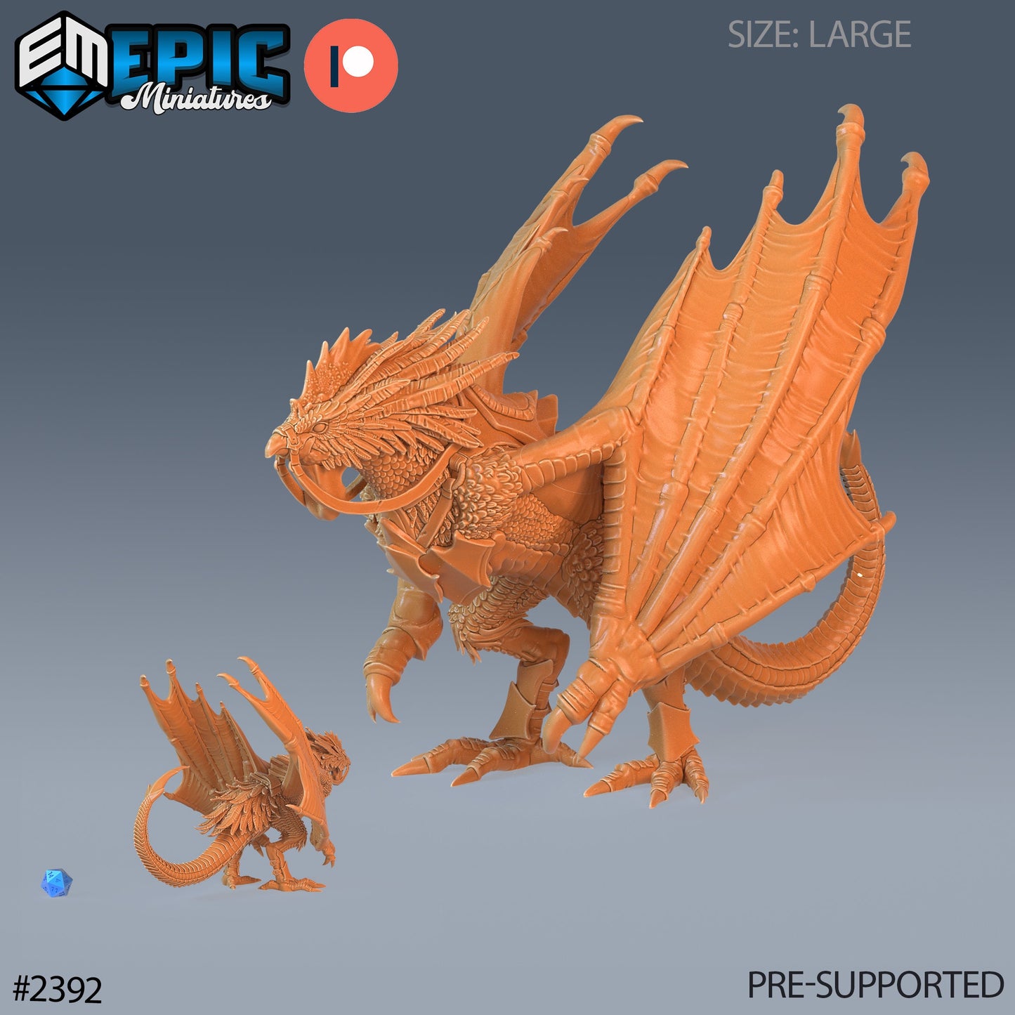 Classic Cockatrice (5 Variants Available) - Epic Miniatures