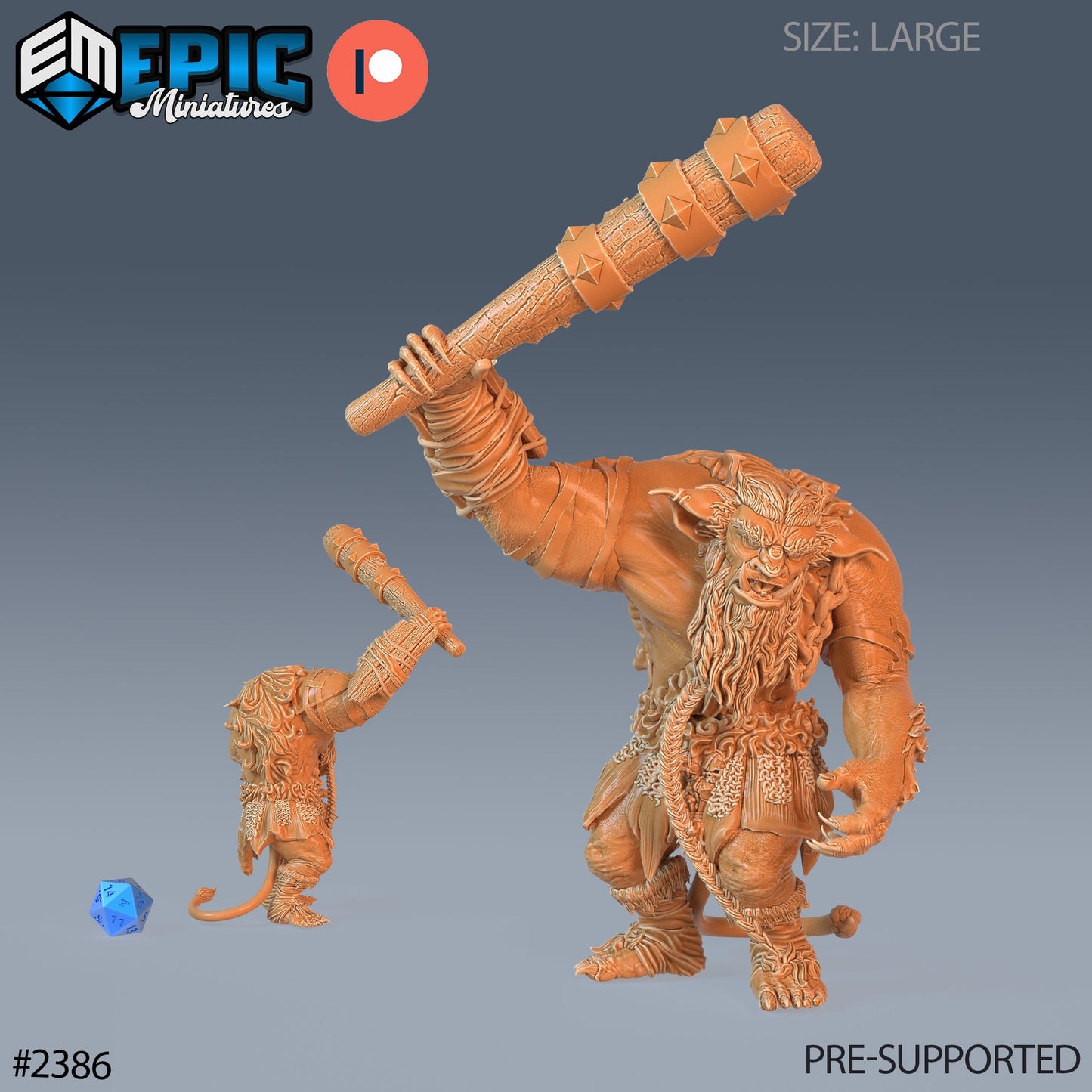 Forest Ogre (3 Variants Variable) - Epic Miniatures