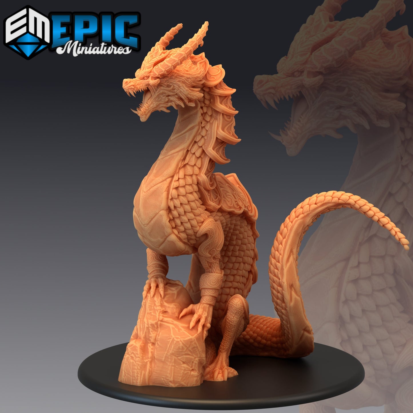 Legendary Lung Dragon (3 Variants) - Epic Miniatures
