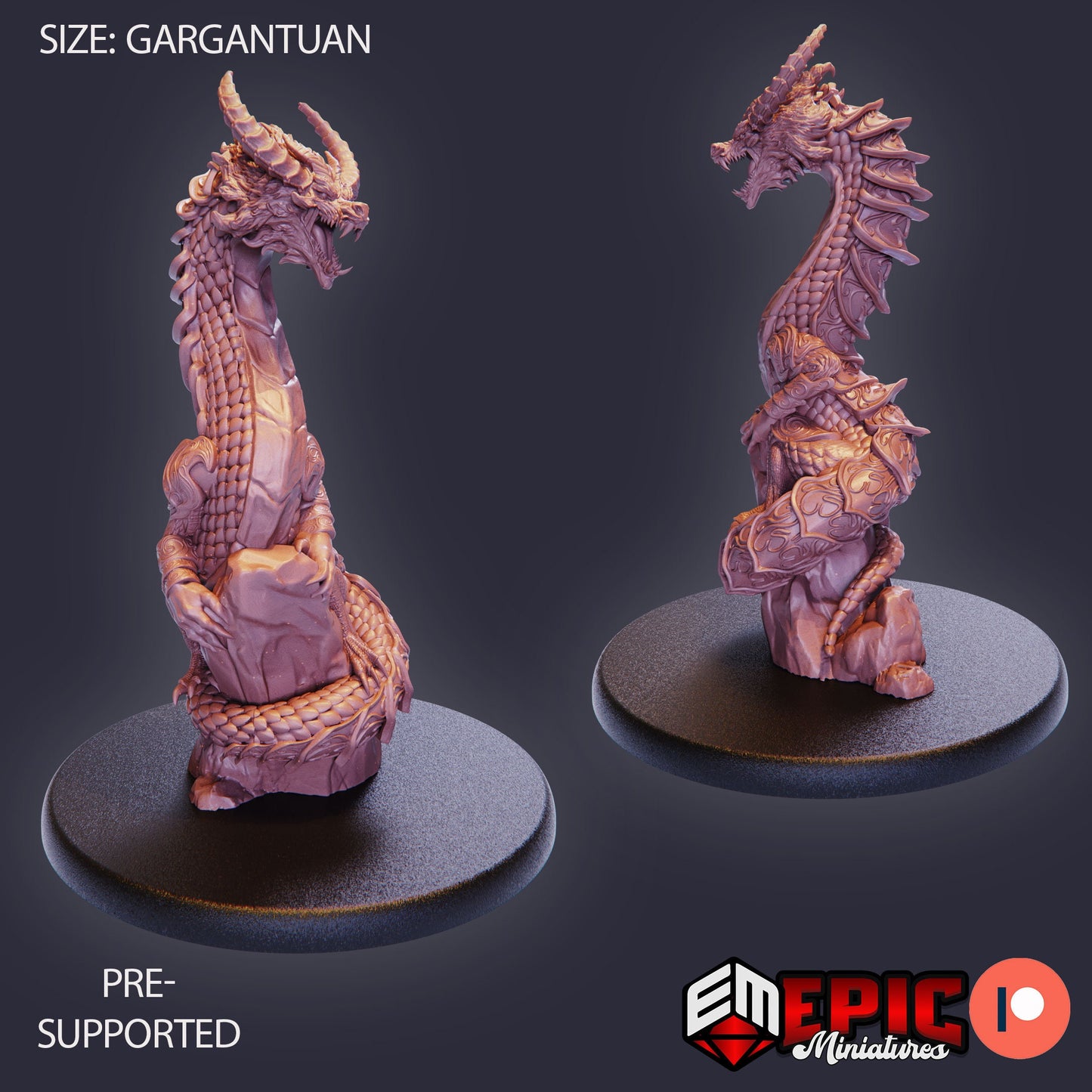 Legendary Lung Dragon (3 Variants) - Epic Miniatures