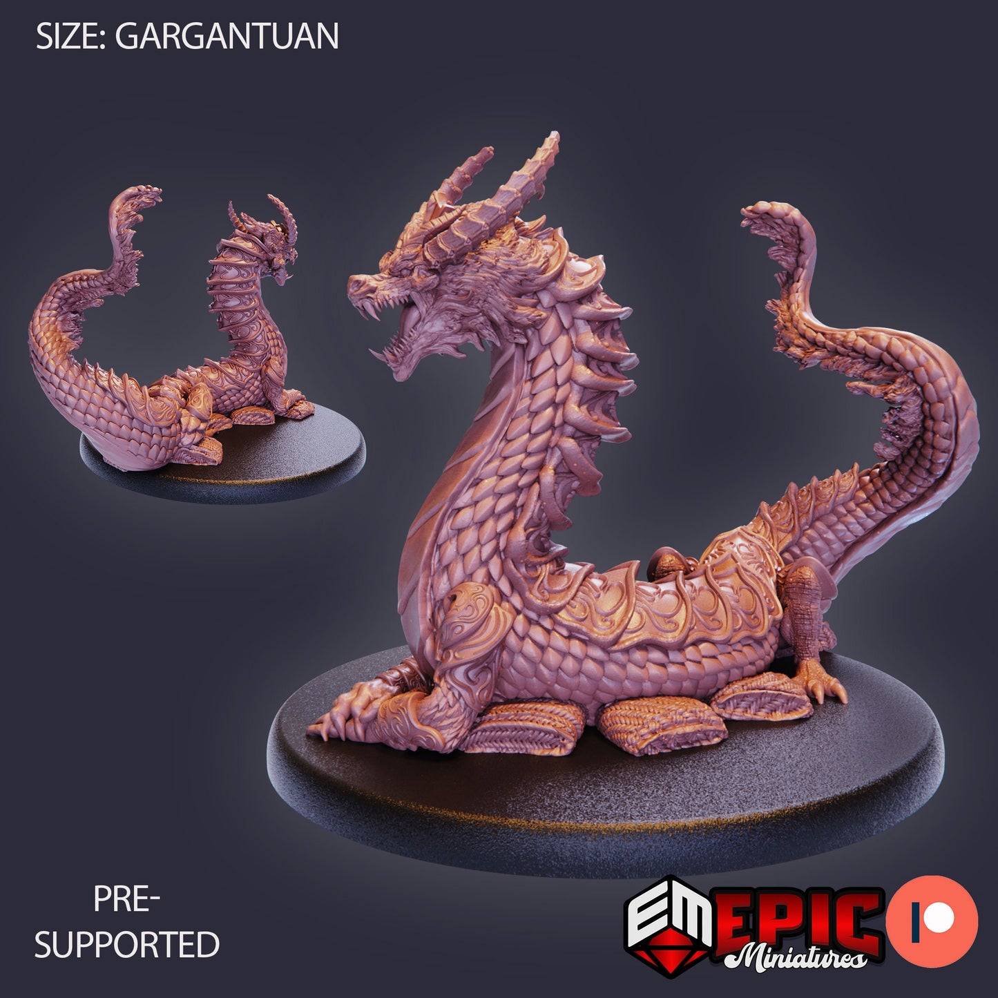 Legendary Lung Dragon (3 Variants) - Epic Miniatures
