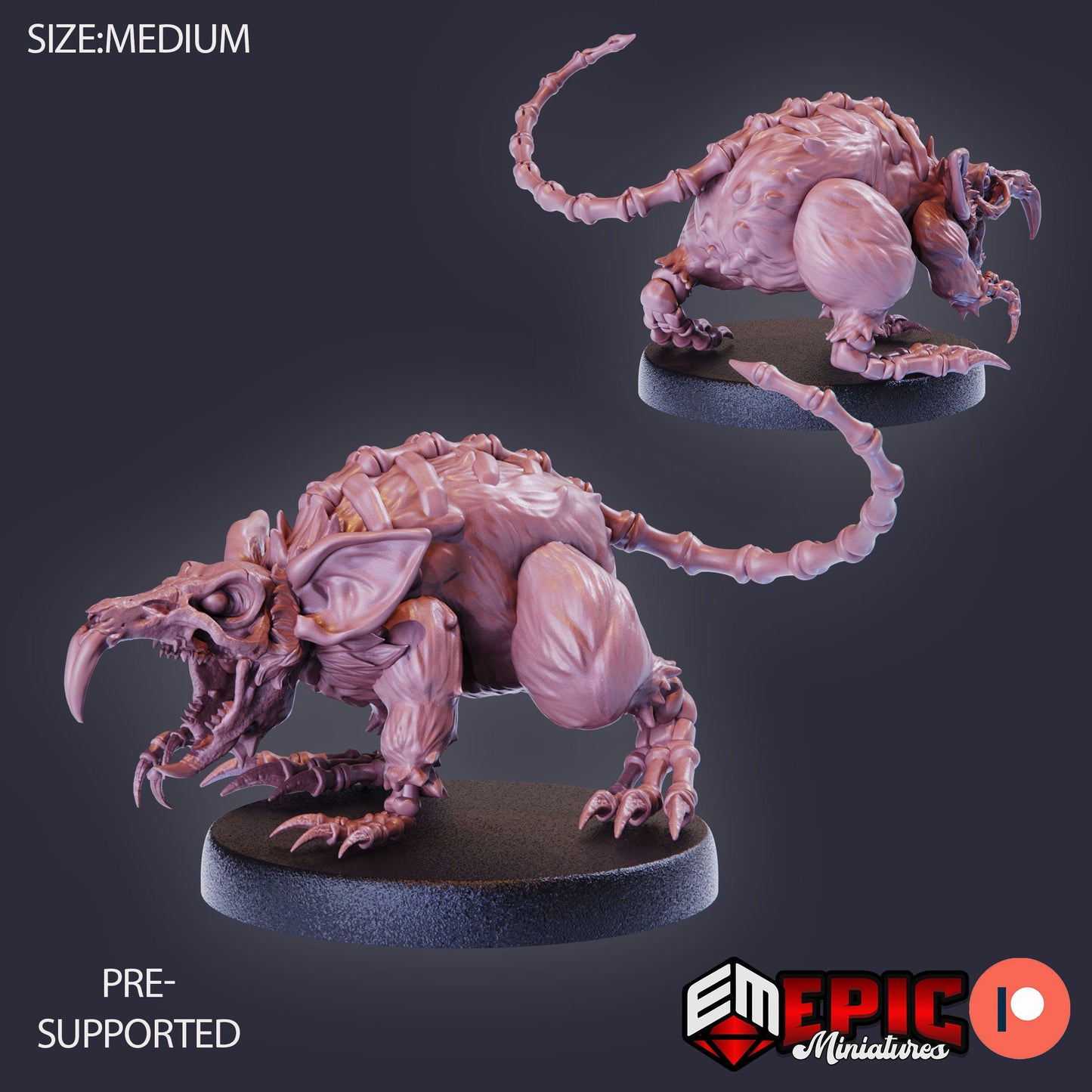 Giant Rat Revenant (3 Variants) - Epic Miniatures