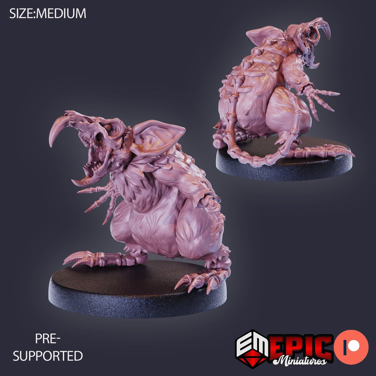 Giant Rat Revenant (3 Variants) - Epic Miniatures
