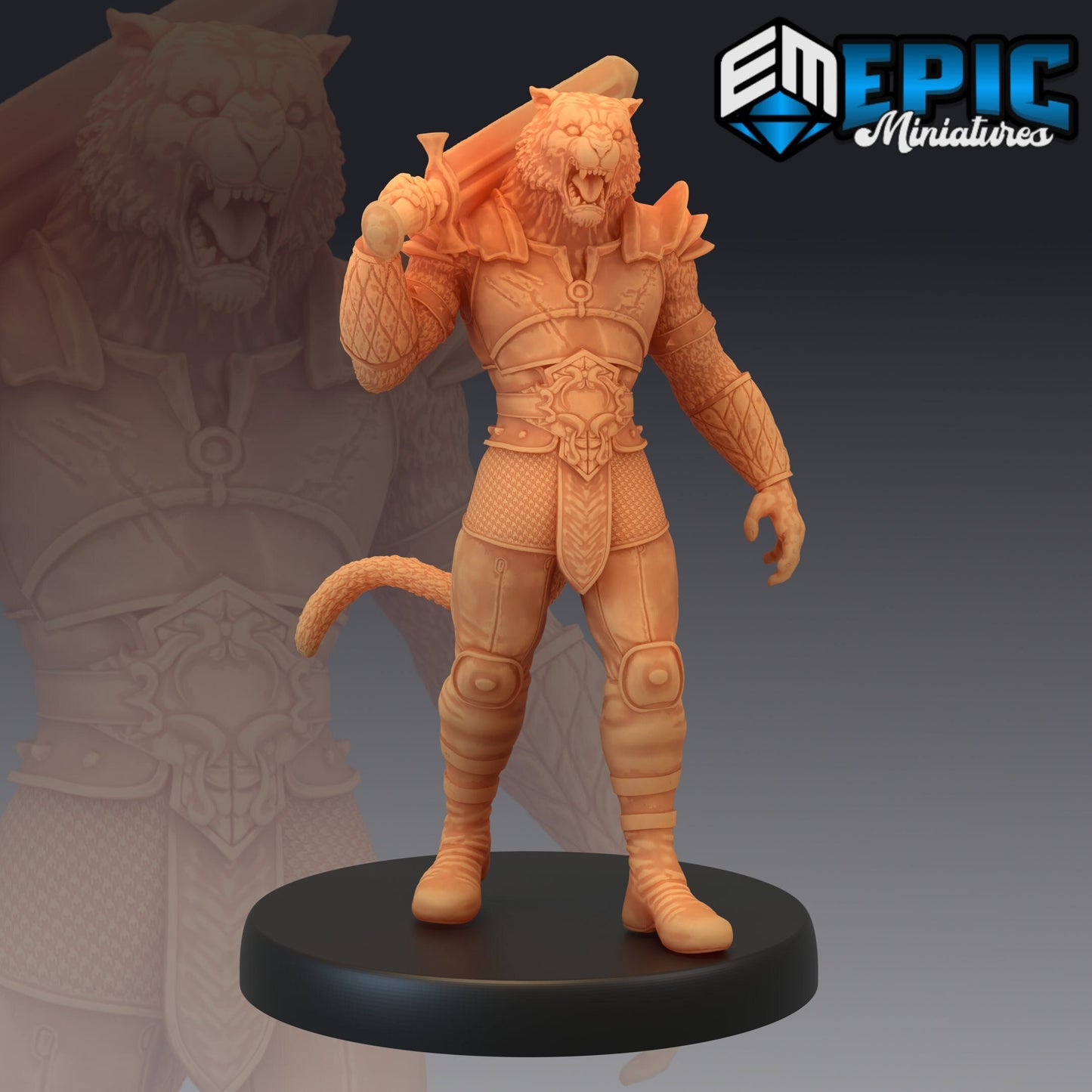 Tabaxi Tiger General (3 Variants) - Epic Miniatures