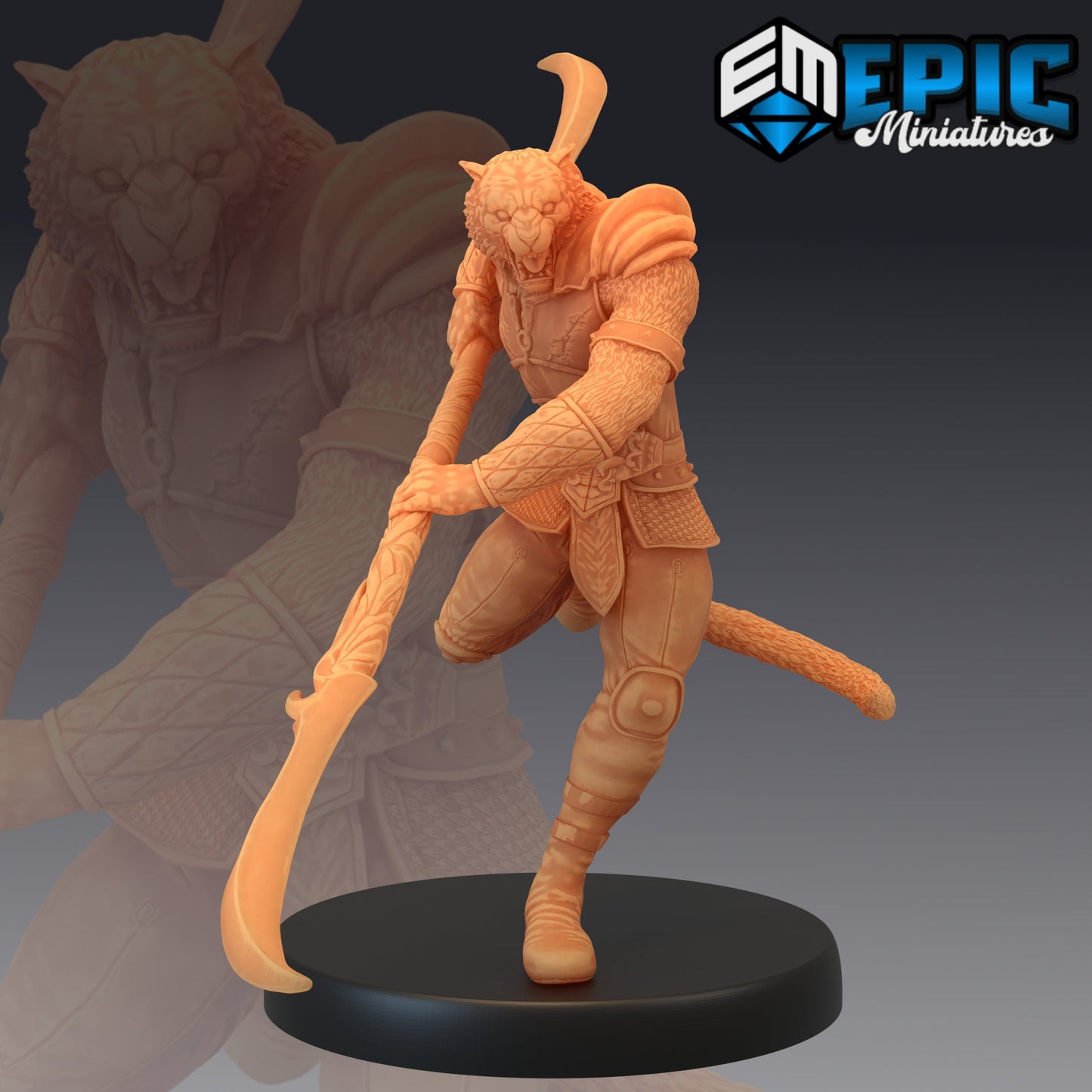 Tabaxi Tiger General (3 Variants) - Epic Miniatures