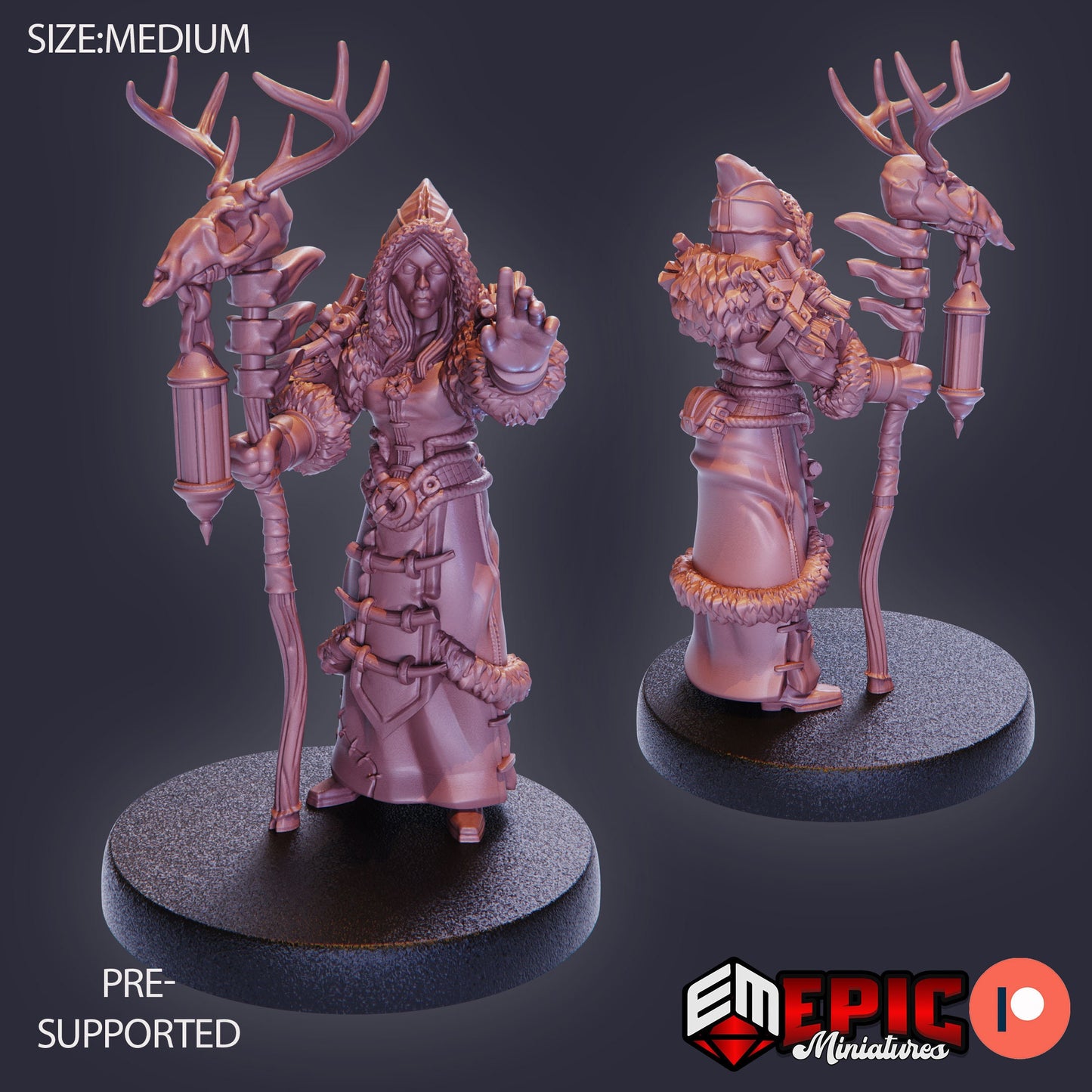 Winter Shaman (3 Variants Available) - Epic Miniatures