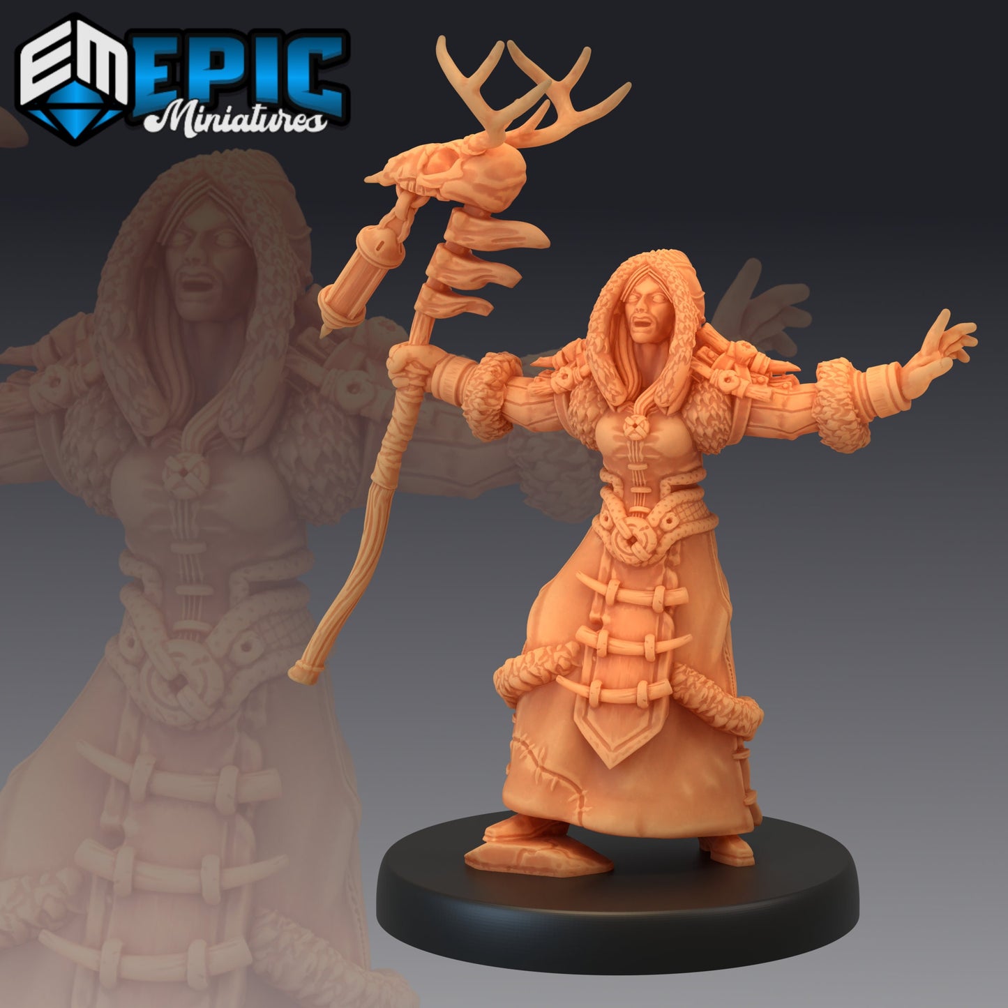 Winter Shaman (3 Variants Available) - Epic Miniatures