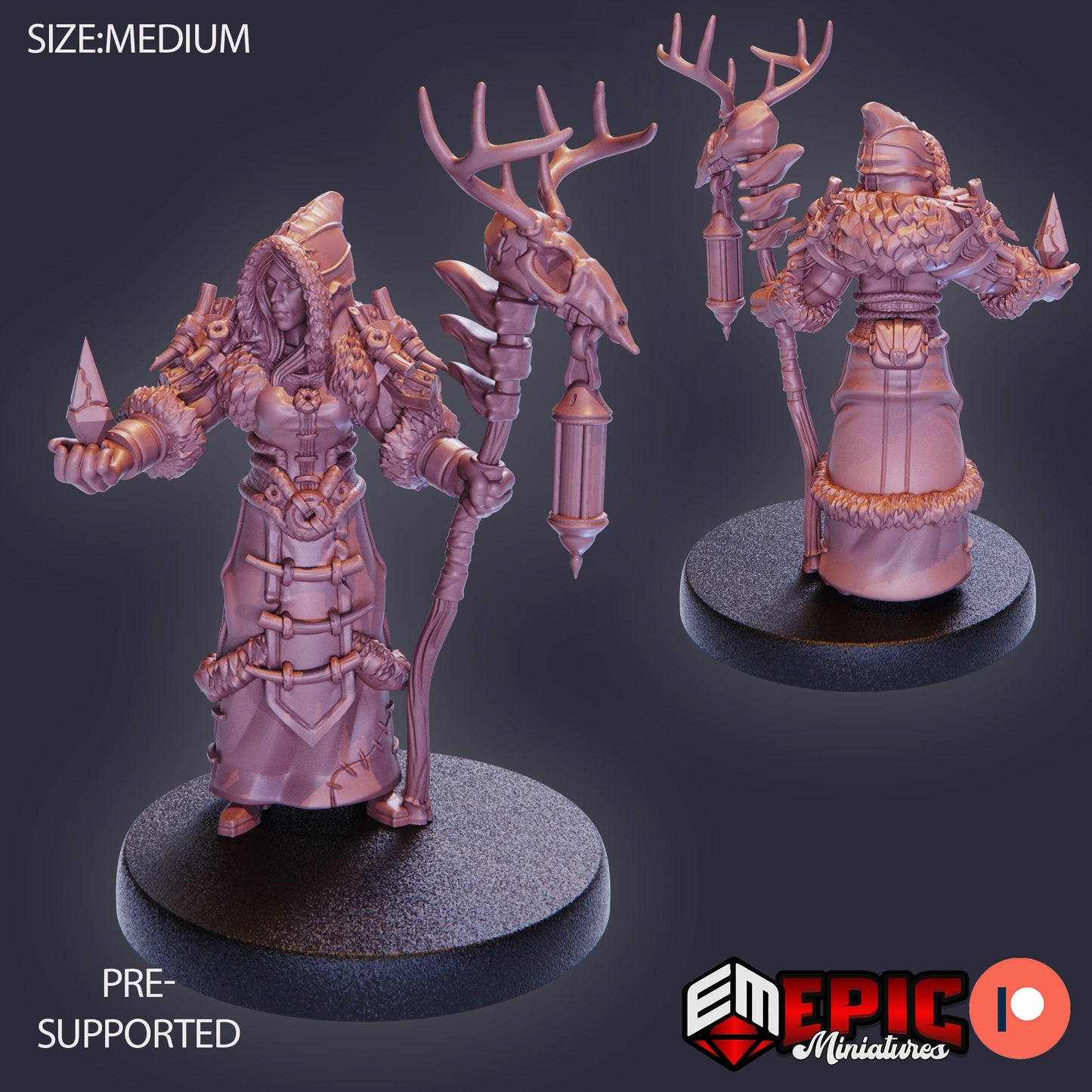 Winter Shaman (3 Variants Available) - Epic Miniatures