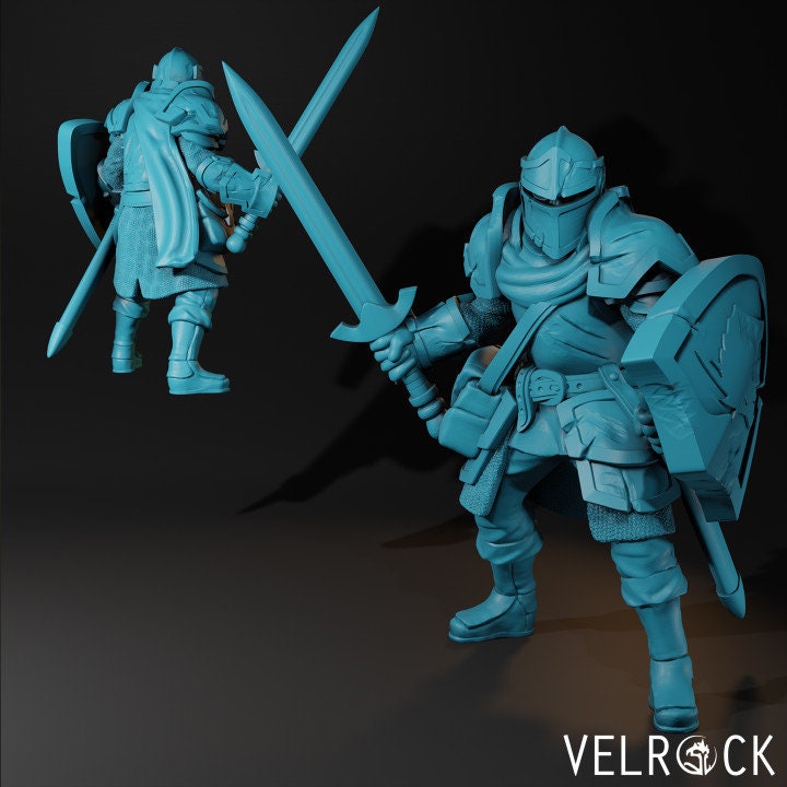 Male Human Paladin of Bahamat - Velrock