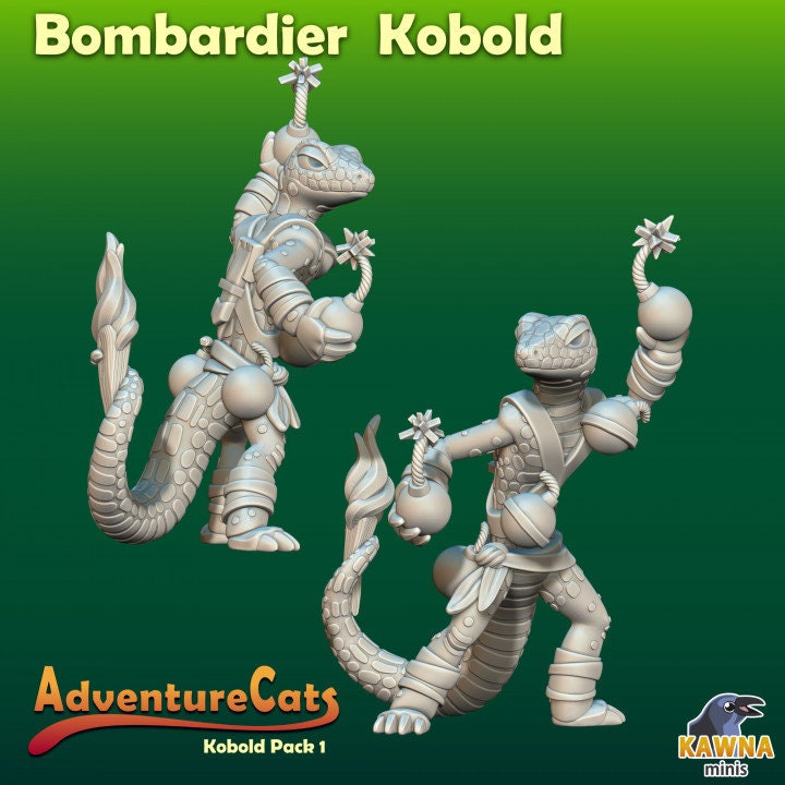 Kobold Monster Pack (6 Variants Available) - Kawna Minis