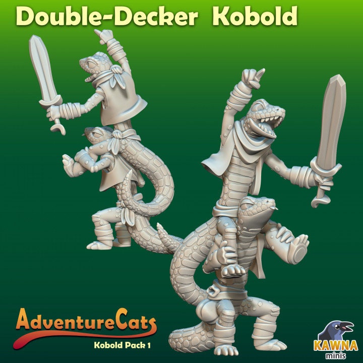Kobold Monster Pack (6 Variants Available) - Kawna Minis