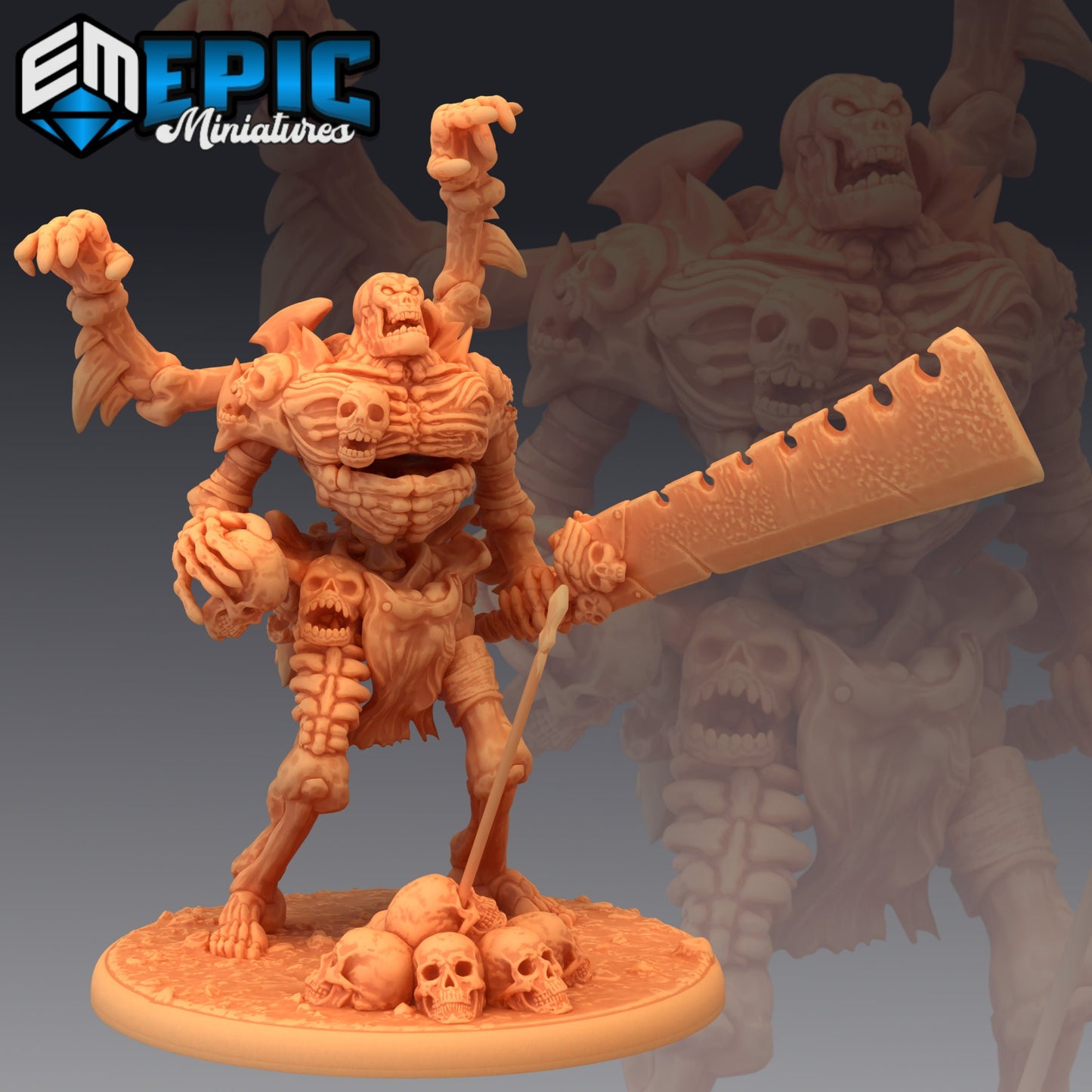 Human Bone Golem (4 Variants) - Epic Miniatures