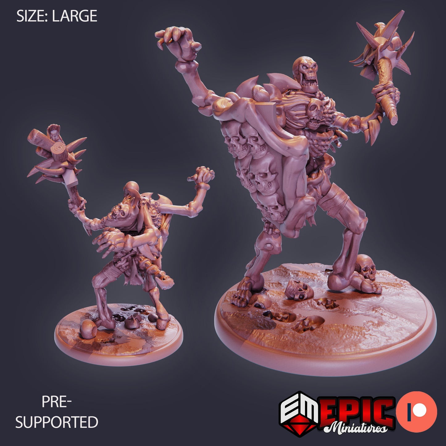 Human Bone Golem (4 Variants) - Epic Miniatures