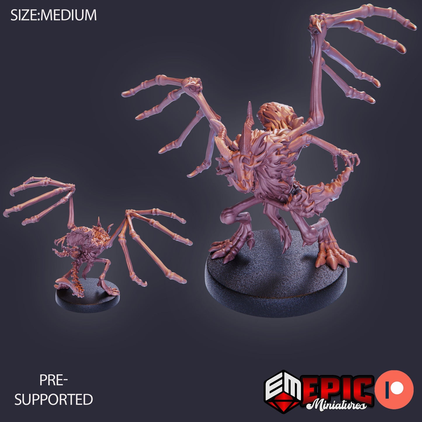 Dragonborn Skeleton (3 Variants) - Epic Miniatures