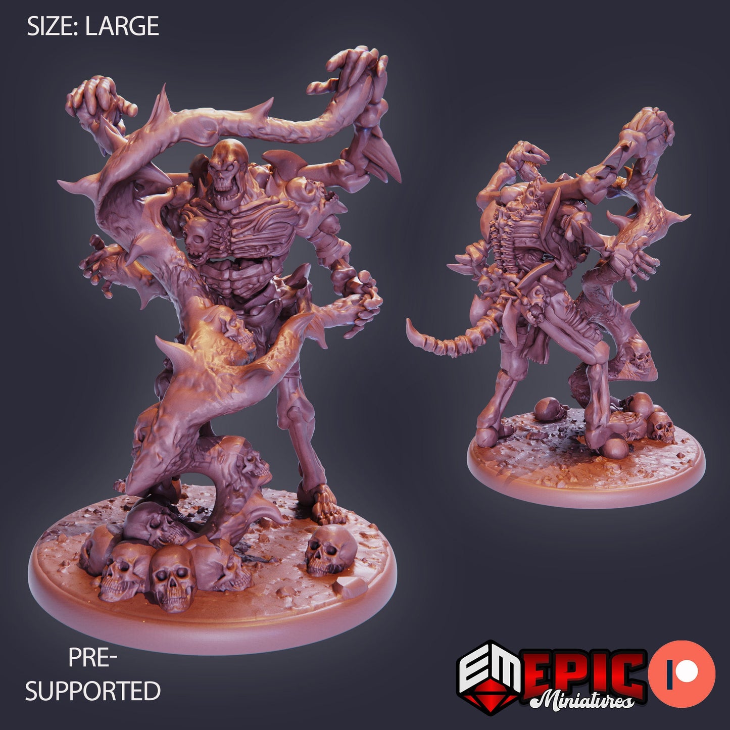 Human Bone Golem (4 Variants) - Epic Miniatures