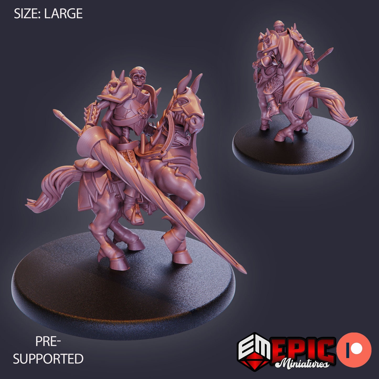 Skeleton Rider (2 Variants Available) - Epic Miniatures