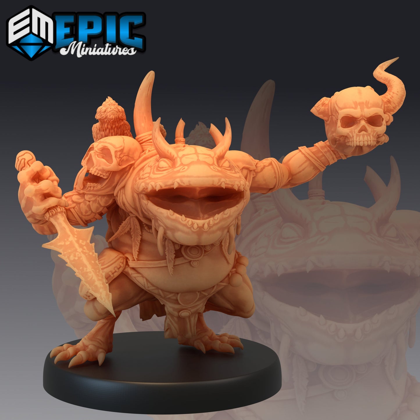 Chaos Toad Shaman (6 Variants Available) - Epic Miniatures