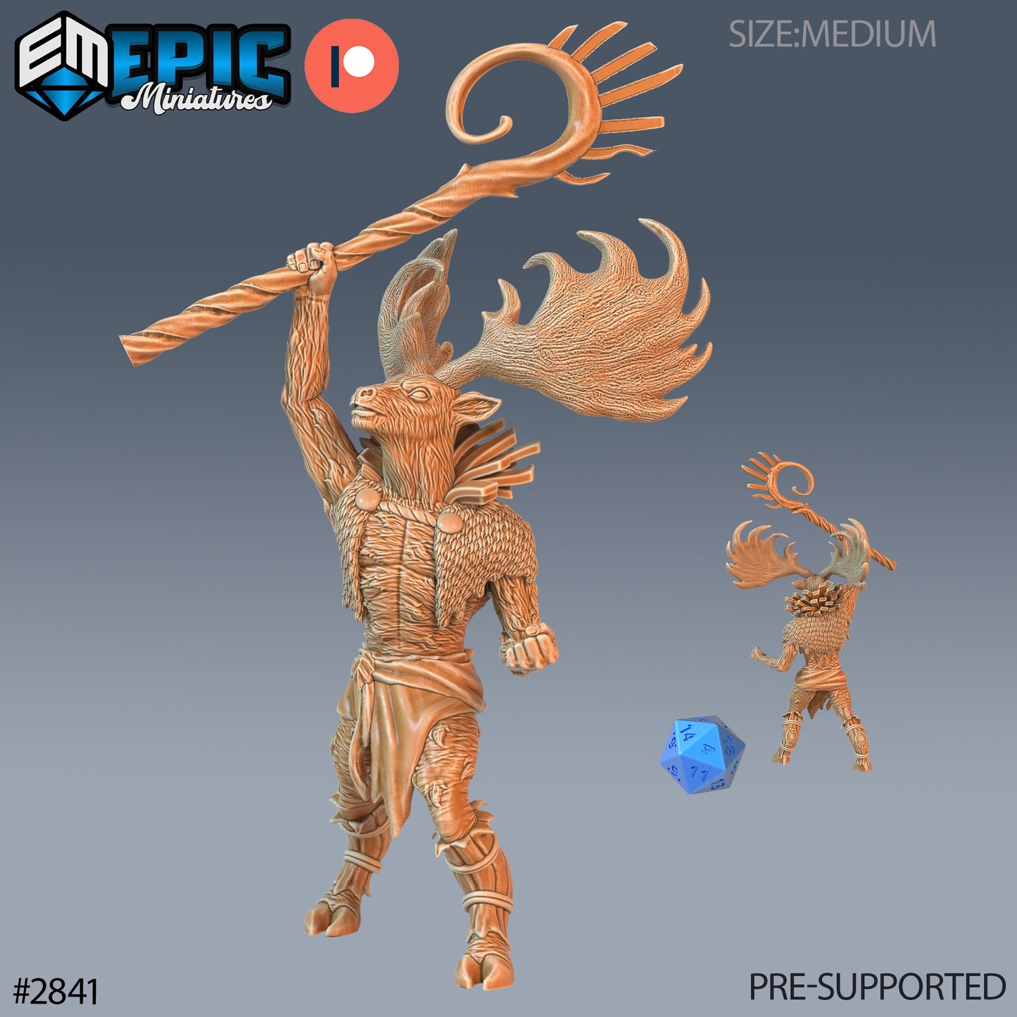 Deer Shaman (3 Variants Available) - Epic Miniatures