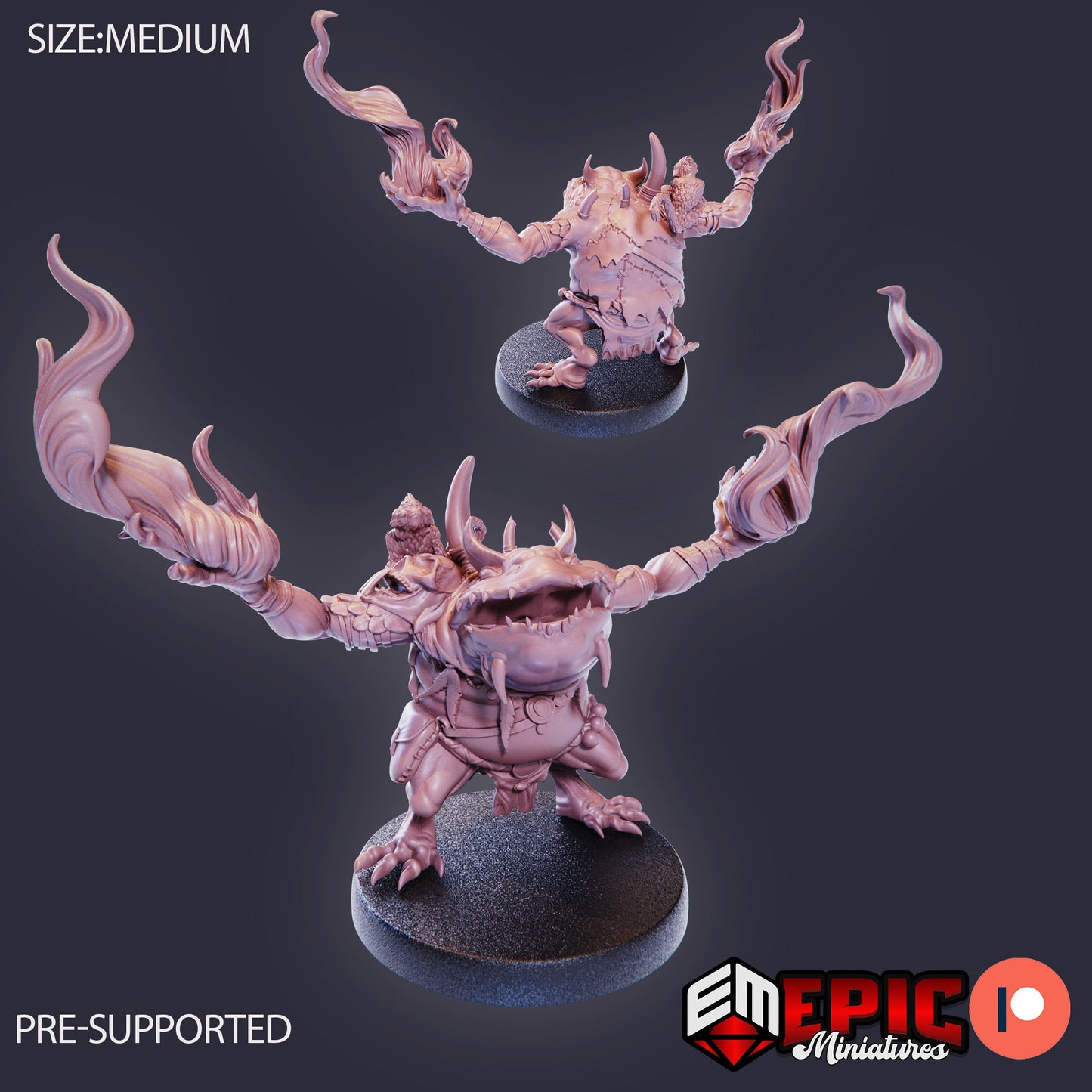 Chaos Toad Shaman (6 Variants Available) - Epic Miniatures