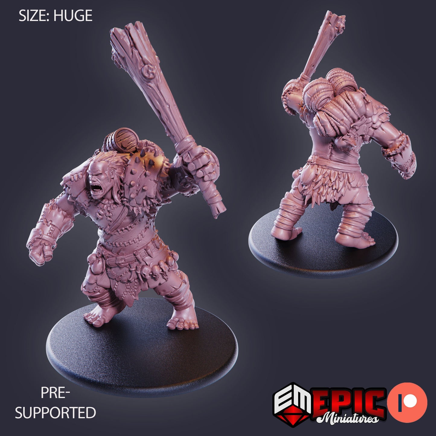 Hill Giant (4 Variants Available) - Epic Miniatures