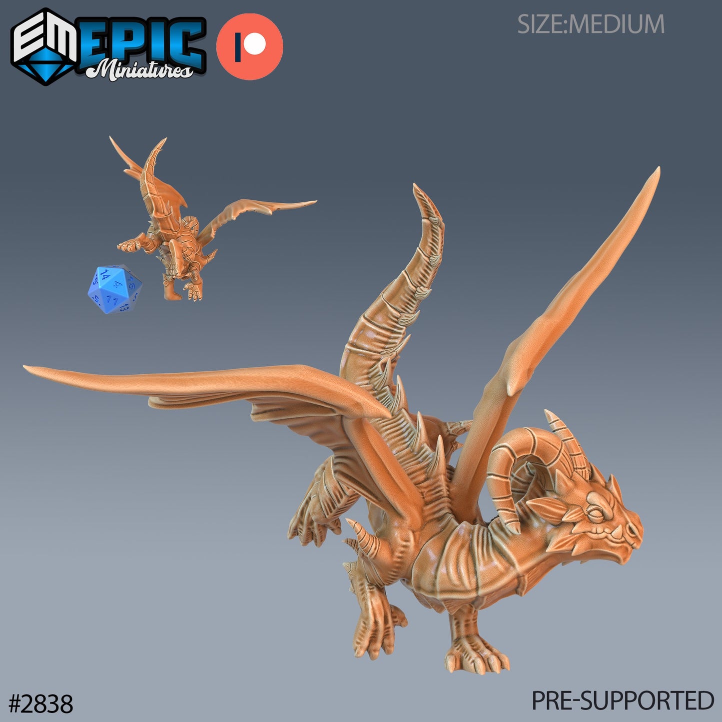 Dragon Wyrmling (3 Variants Available) - Epic Miniatures