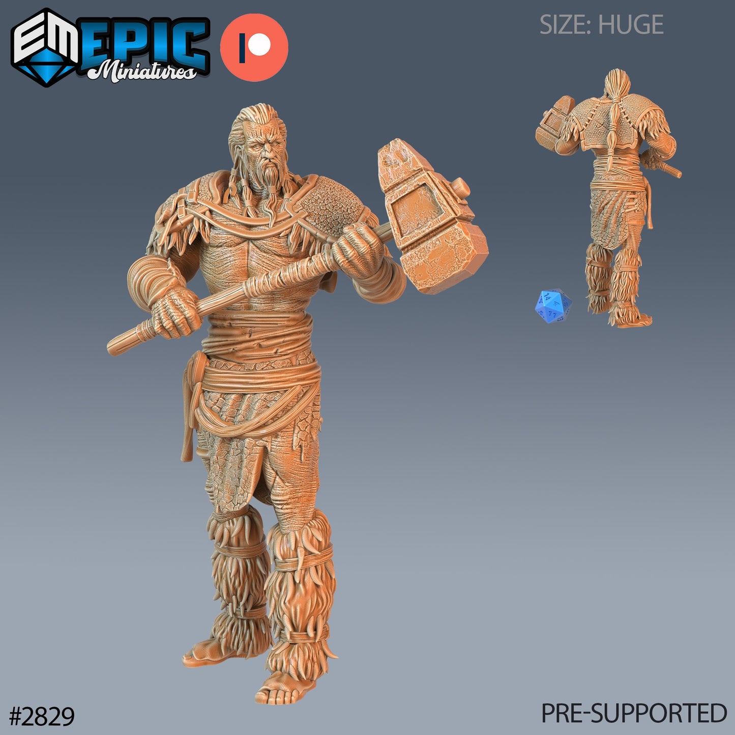 Jotunn Giant Tribe, Set 1 (4 Variants Available) - Epic Miniatures