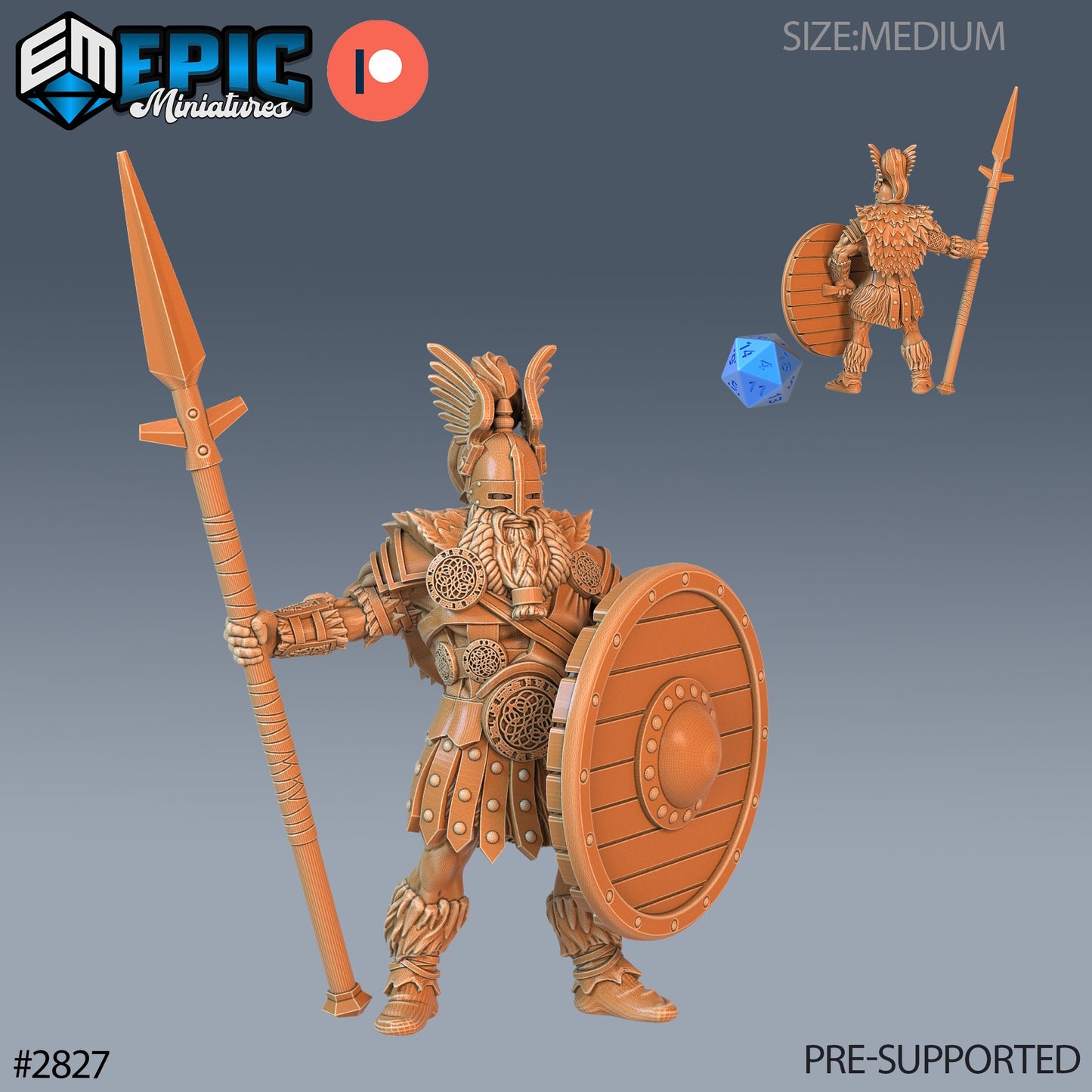 Norse God Heimdall (3 Variants Available) - Epic Miniatures