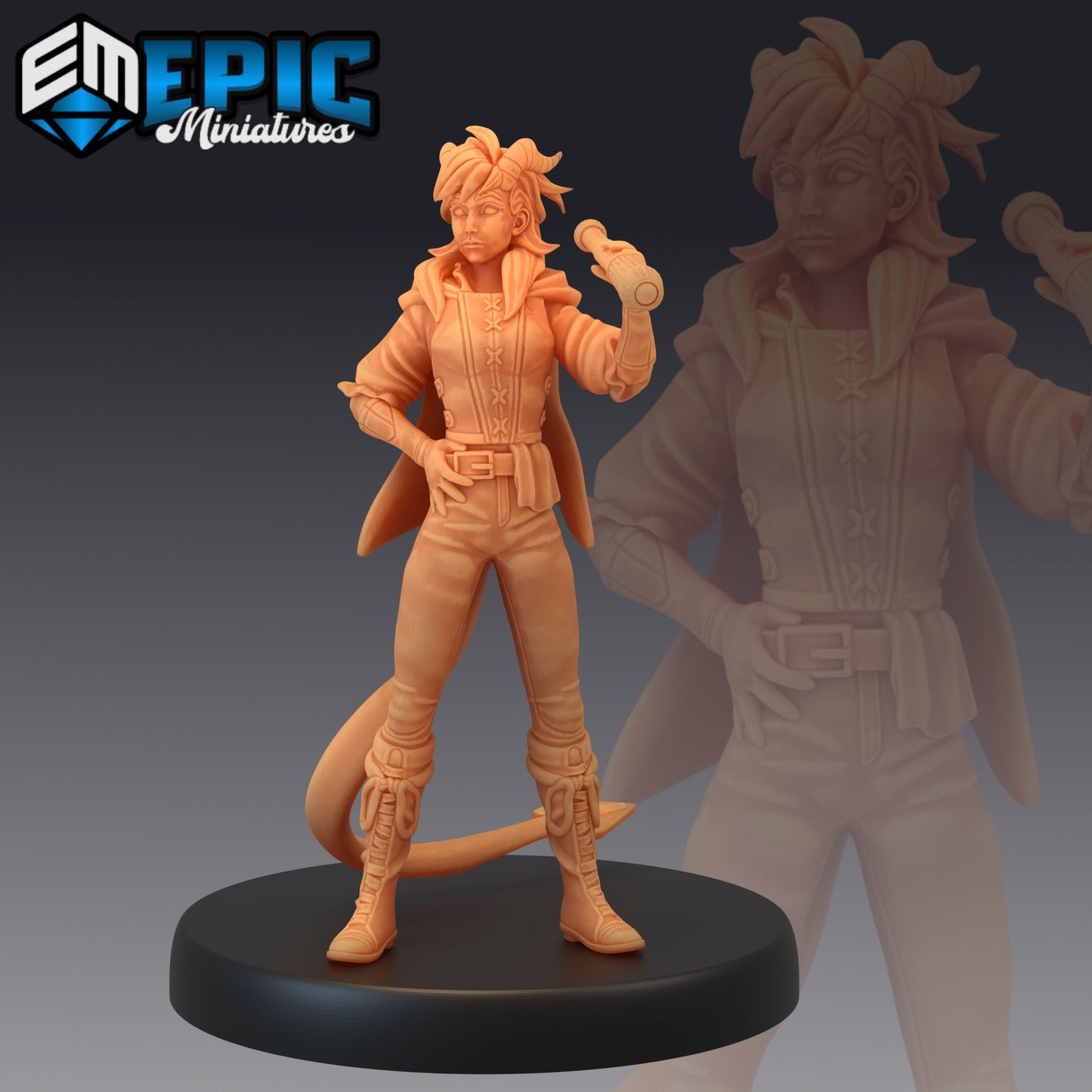 Tiefling Seafarer (3 Variants Available) - Epic Miniatures