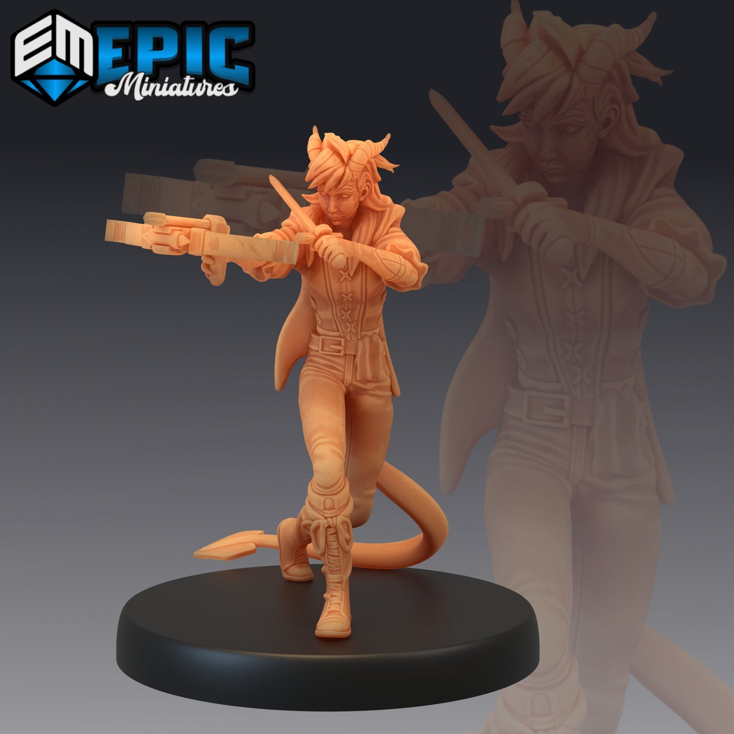 Tiefling Seafarer (3 Variants Available) - Epic Miniatures