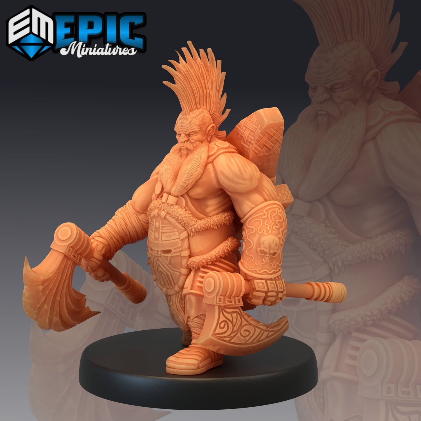 Dark Dwarf, Set 1 (5 Variants Available) - Epic Miniatures